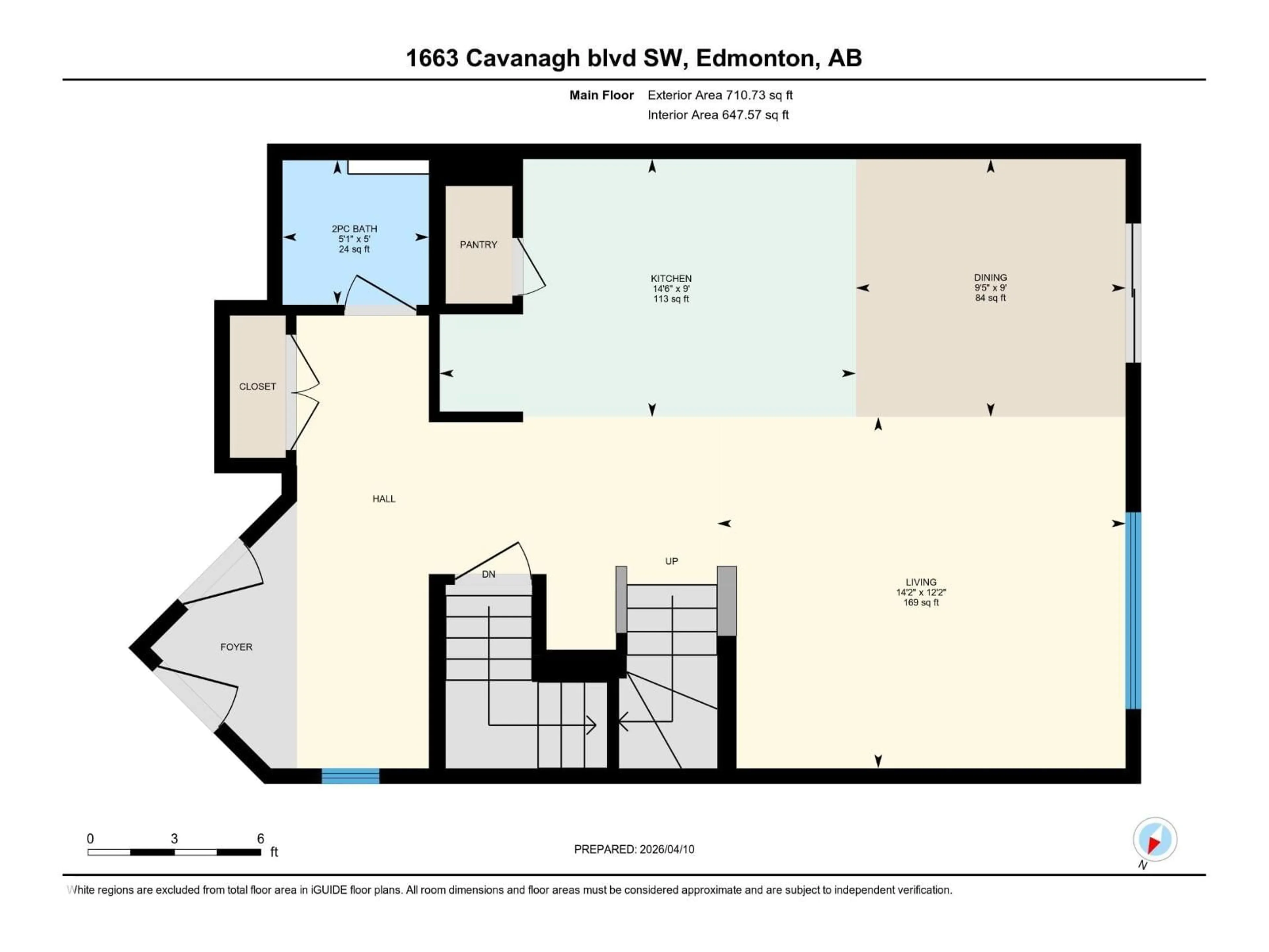 Floor plan for 1663 CAVANAGH BV, Edmonton Alberta T6W5B1