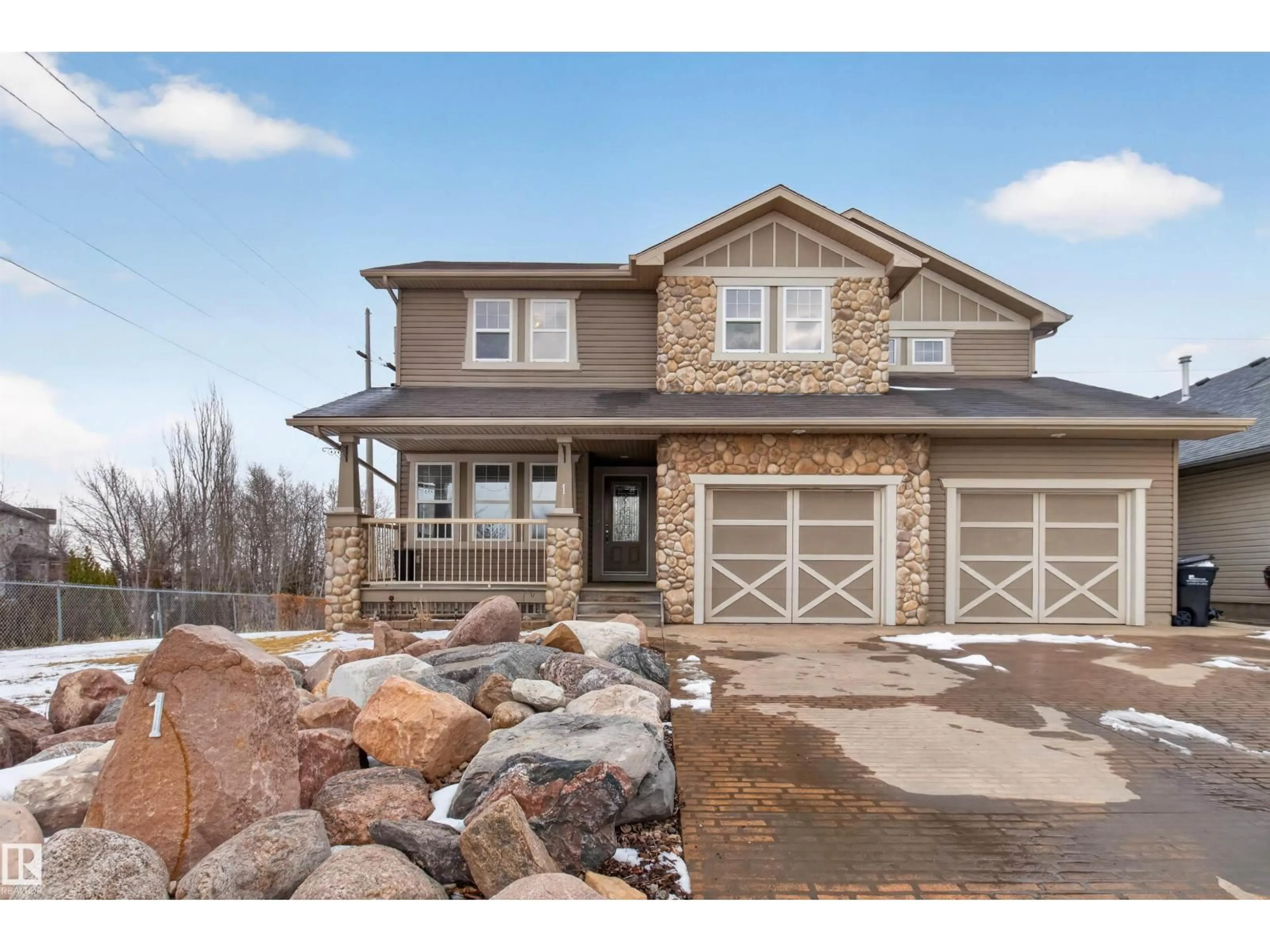 Home with brick exterior material, street for 1 CHATWIN RD, Sherwood Park Alberta T8H2S7