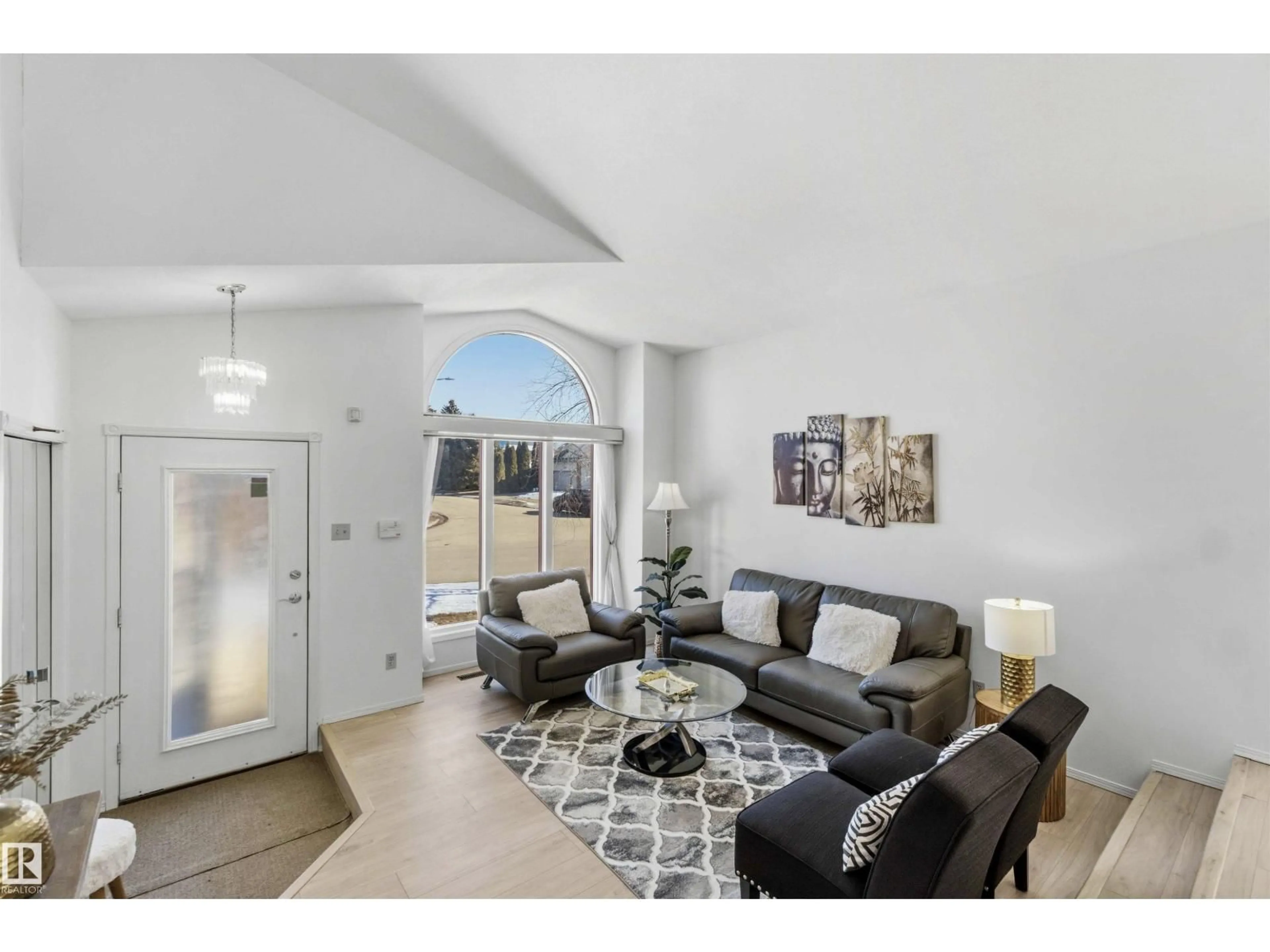 Living room with furniture, unknown for 7607 158 AV, Edmonton Alberta T5Z2R9