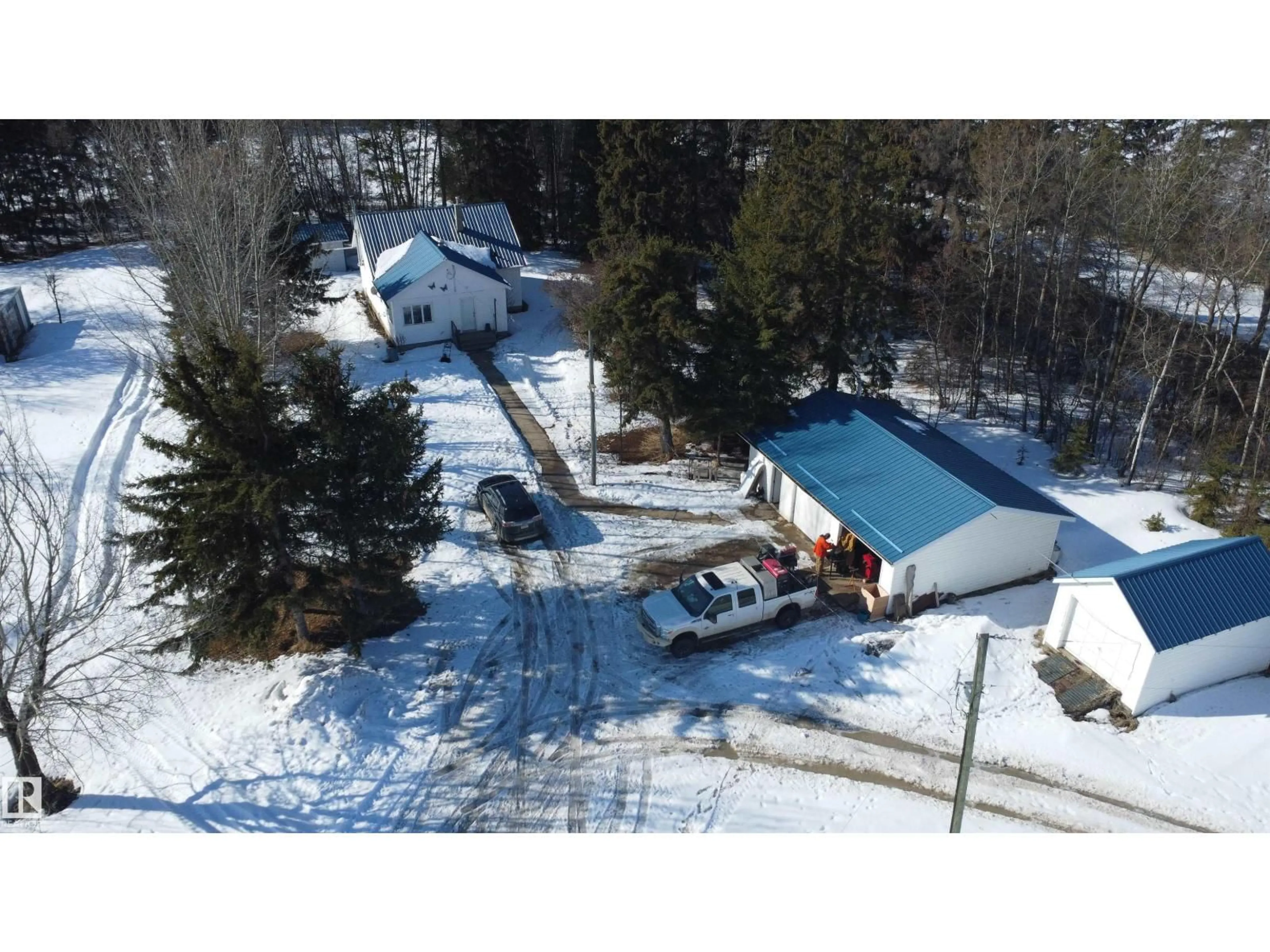 A pic from outside/outdoor area/front of a property/back of a property/a pic from drone, unknown for 60019 RR 273, Rural Westlock County Alberta T7P2P6