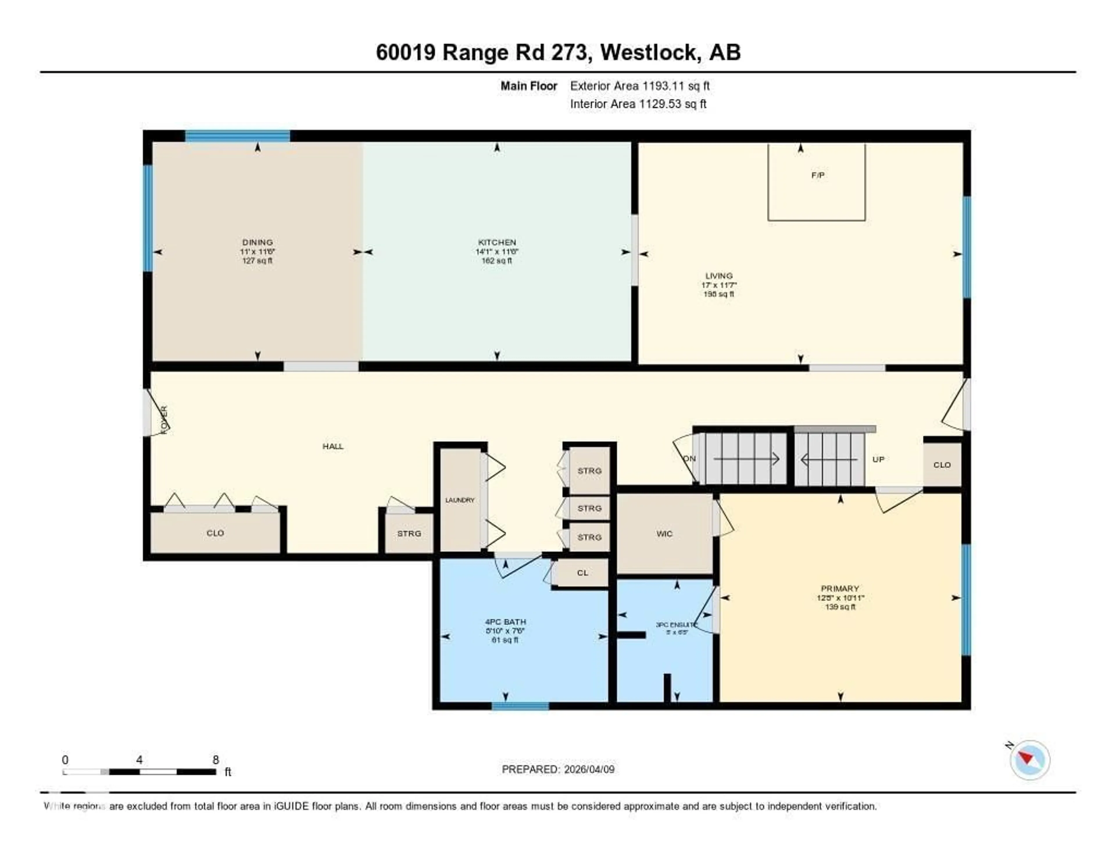 Floor plan for 60019 RR 273, Rural Westlock County Alberta T7P2P6