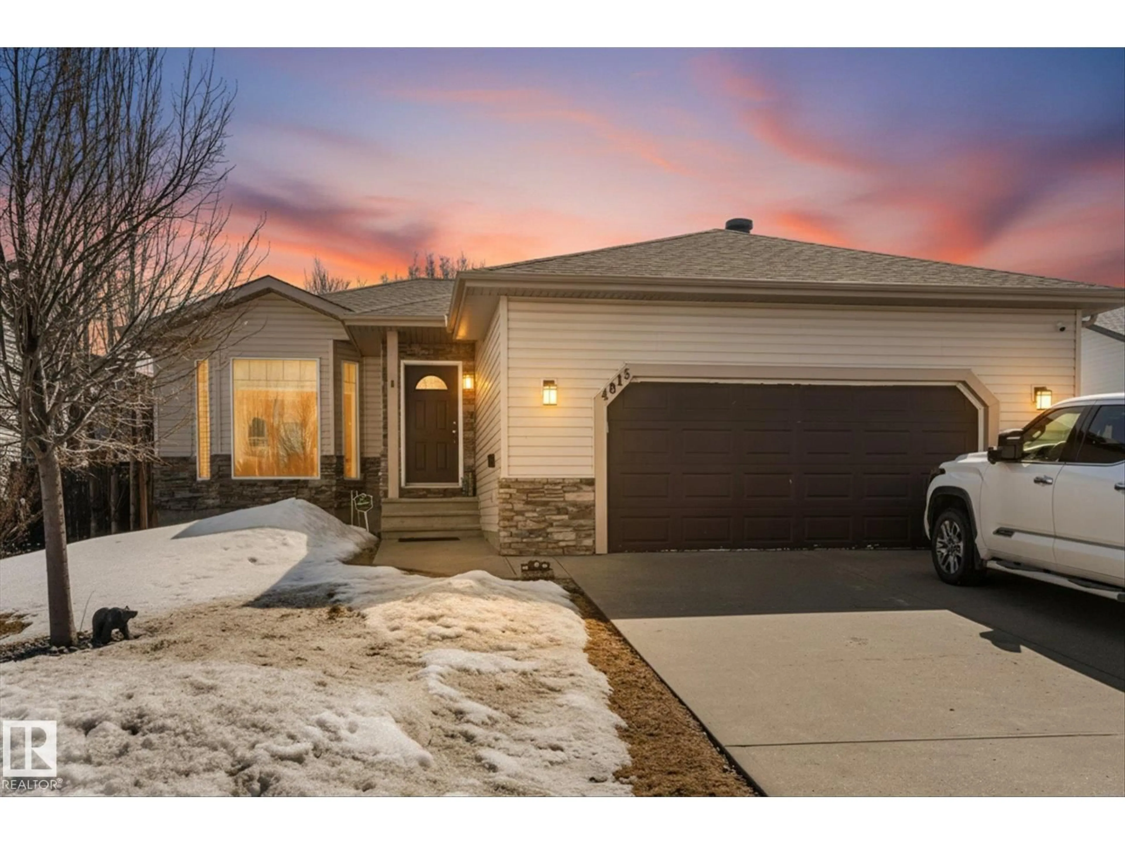 Home with brick exterior material, street for 4815 53 AV, Thorsby Alberta T0C2P0