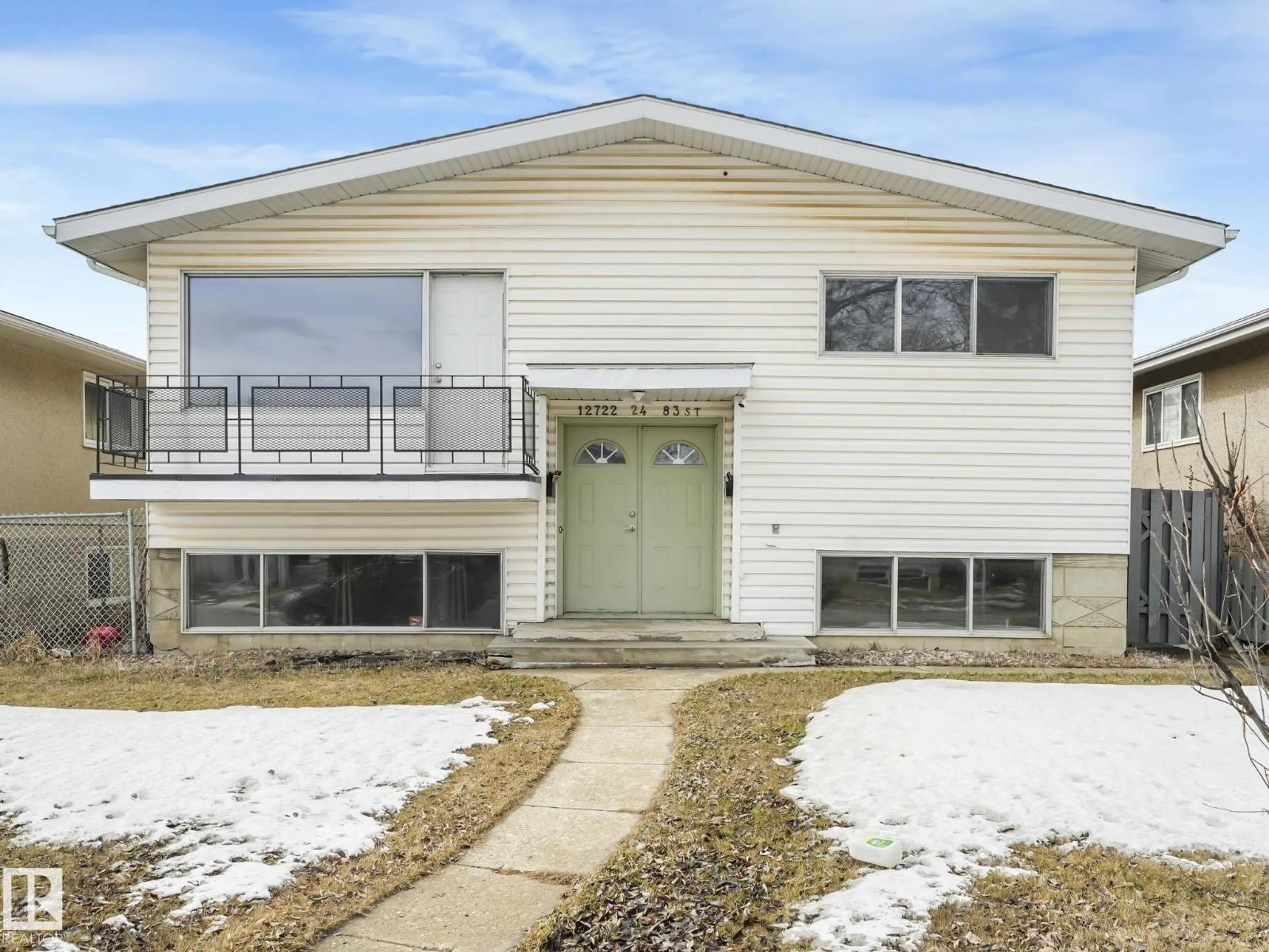 Home with vinyl exterior material, street for 24 - 12722 83 ST NW, Edmonton Alberta T5E2V8