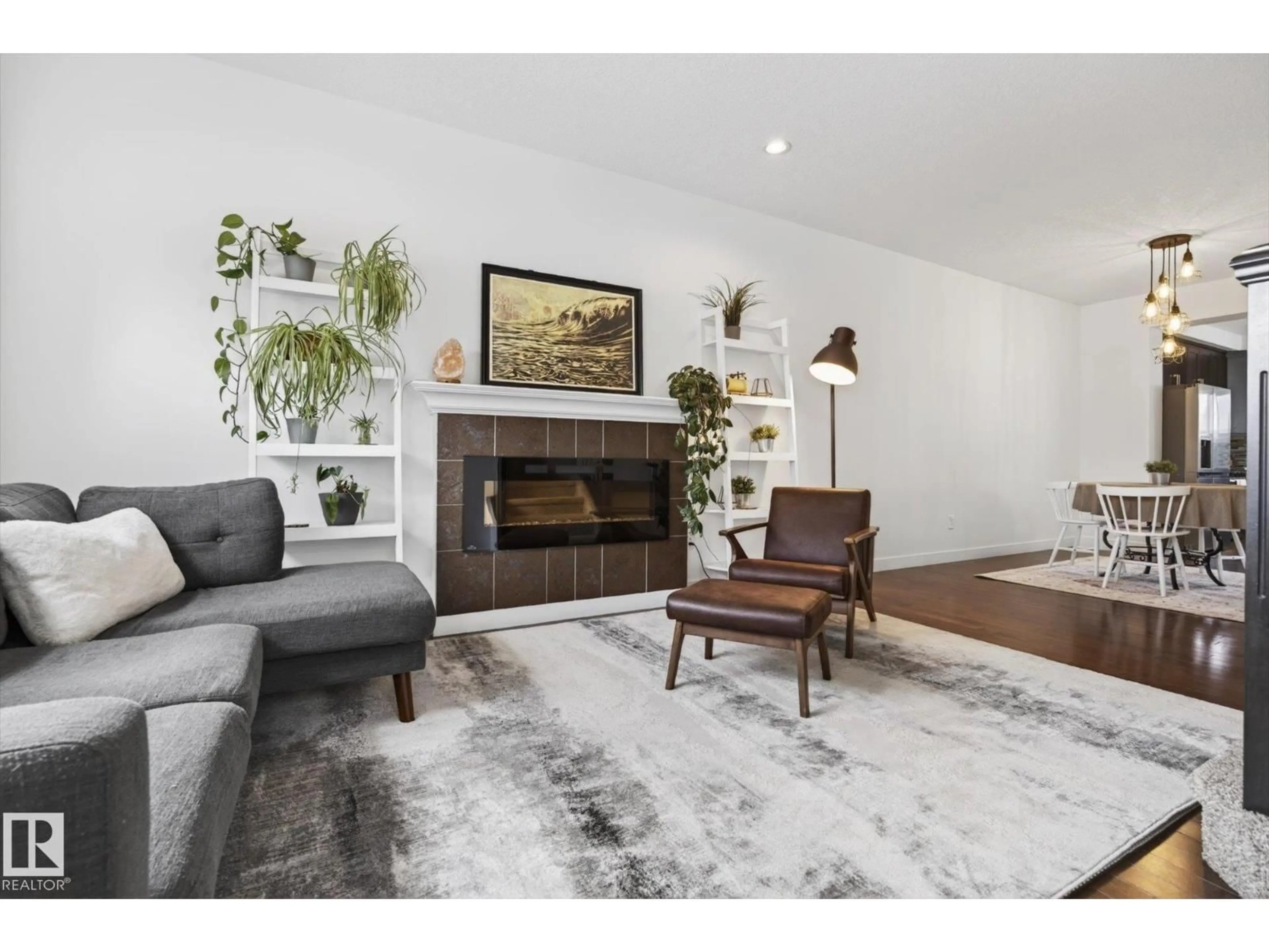 Living room with furniture, unknown for 9844 80 AV, Edmonton Alberta T6E1T1