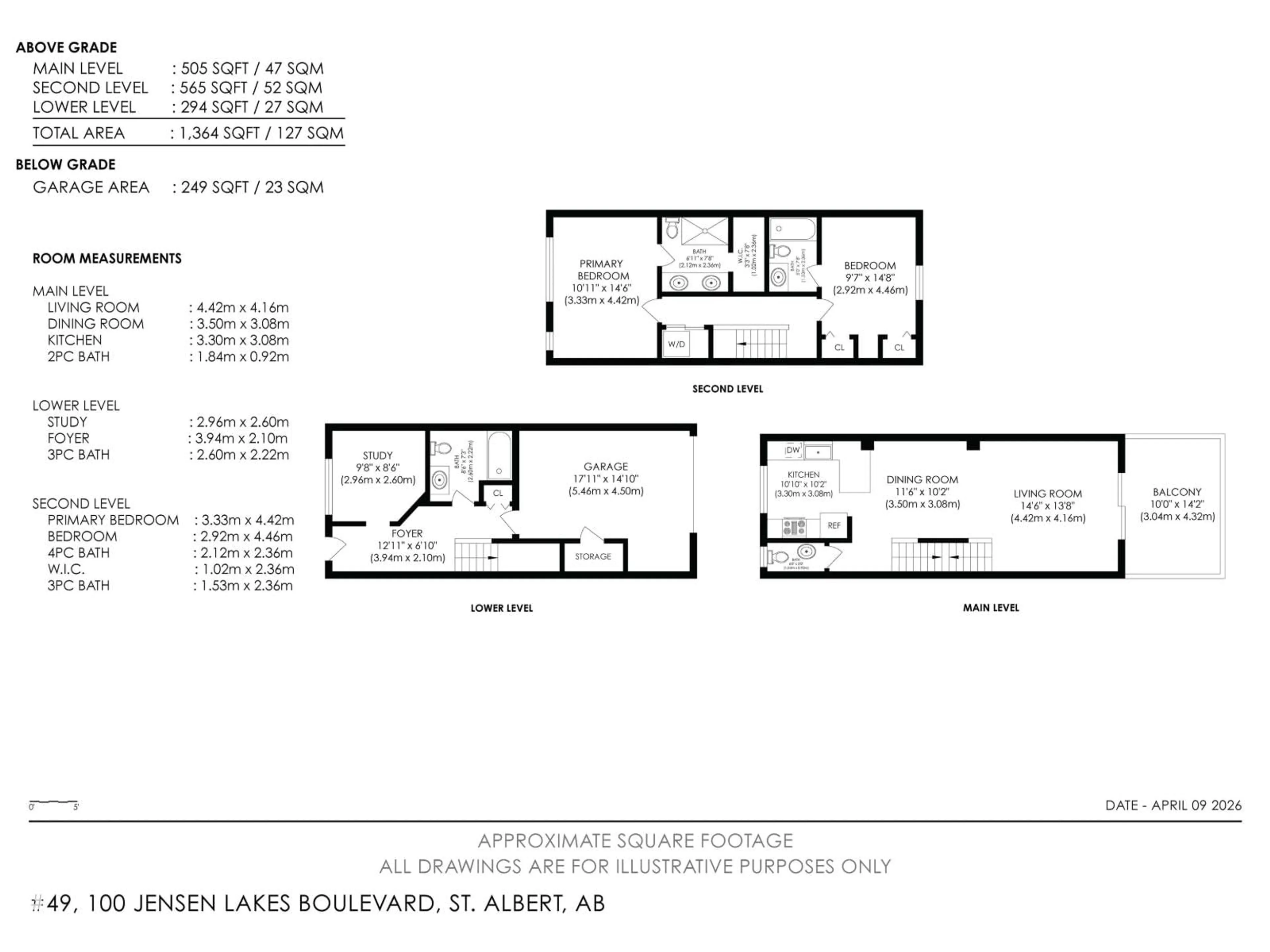 Floor plan for 100 - 49 JENSEN LAKES BV, St. Albert Alberta T8N7T9
