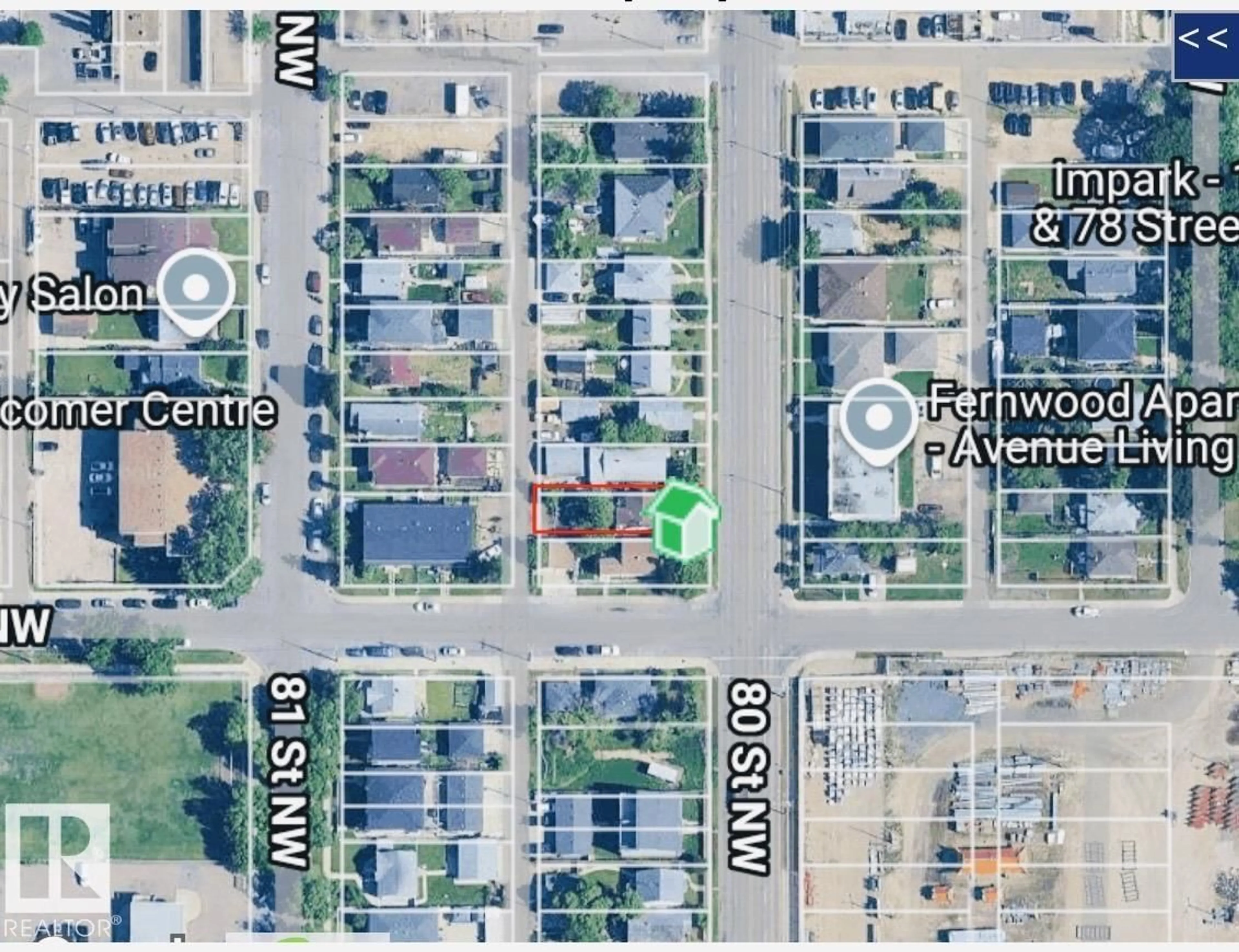 A pic from outside/outdoor area/front of a property/back of a property/a pic from drone, street for 11706 80 ST, Edmonton Alberta T5B2N5
