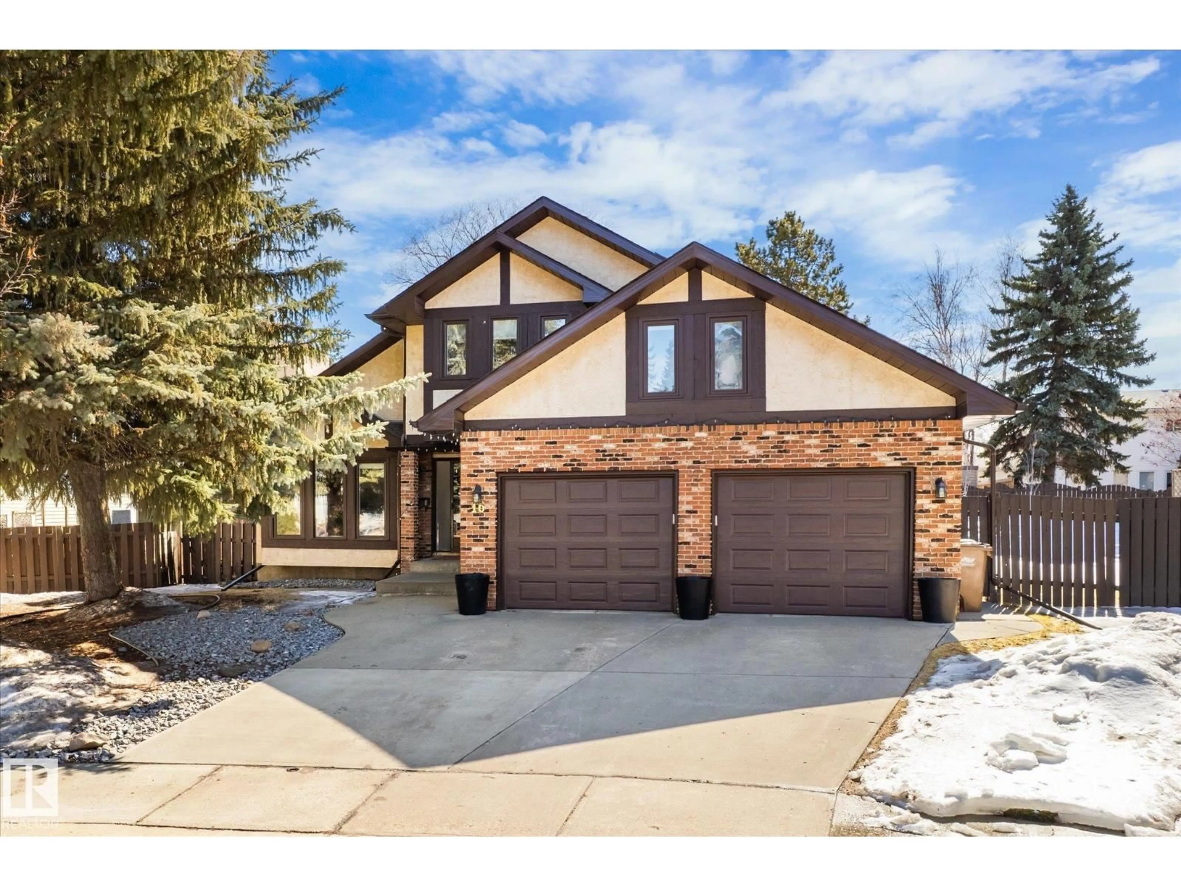Home with brick exterior material, street for 16 PERRAULT PL, St. Albert Alberta T8N4R4