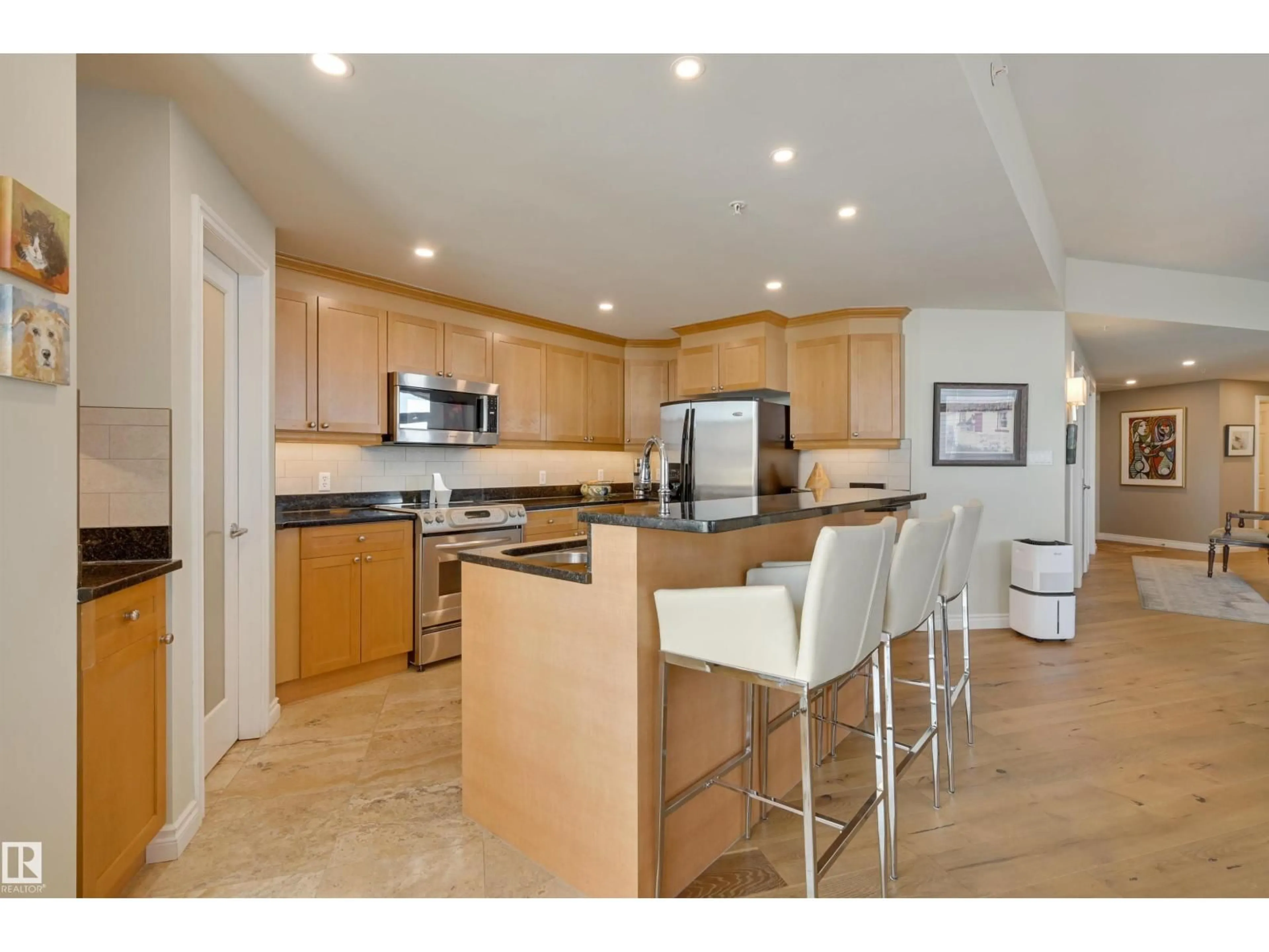 Open concept kitchen, unknown for #1003 - 9020 JASPER AV, Edmonton Alberta T5H3S8