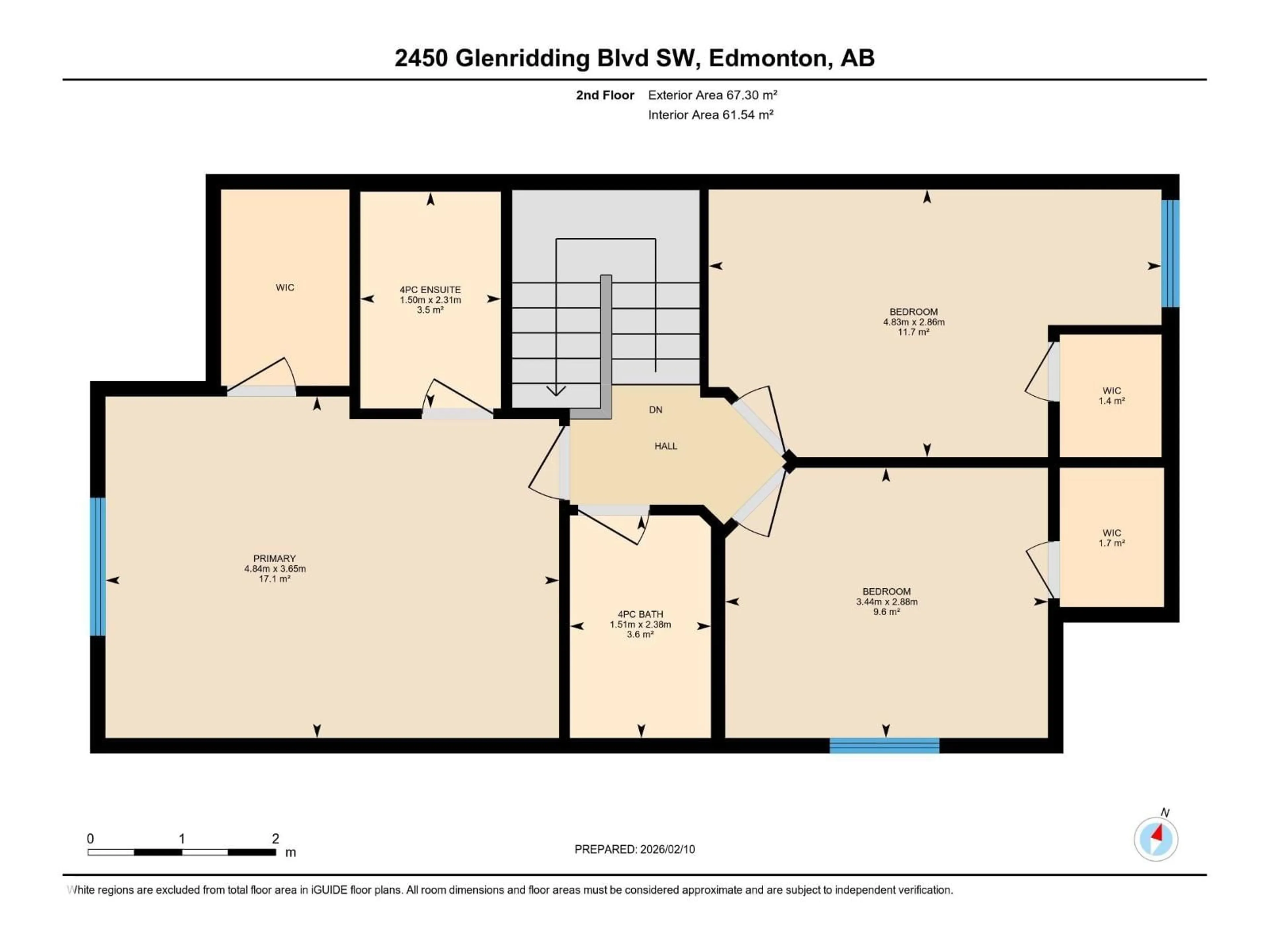 Floor plan for 2450 GLENRIDDING BV, Edmonton Alberta T6W2T4