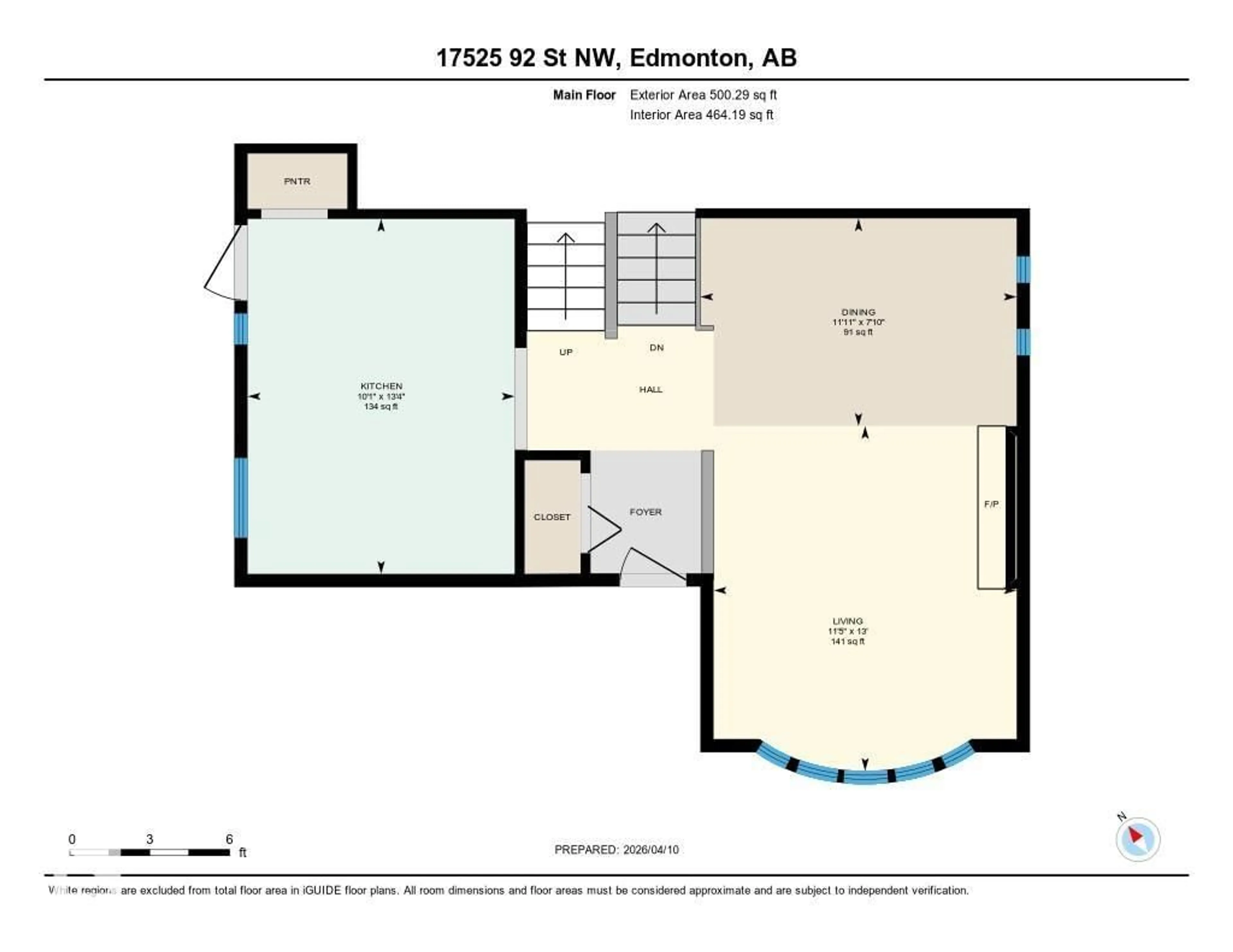 Floor plan for NW - 17525 92 ST, Edmonton Alberta T5Z2M7