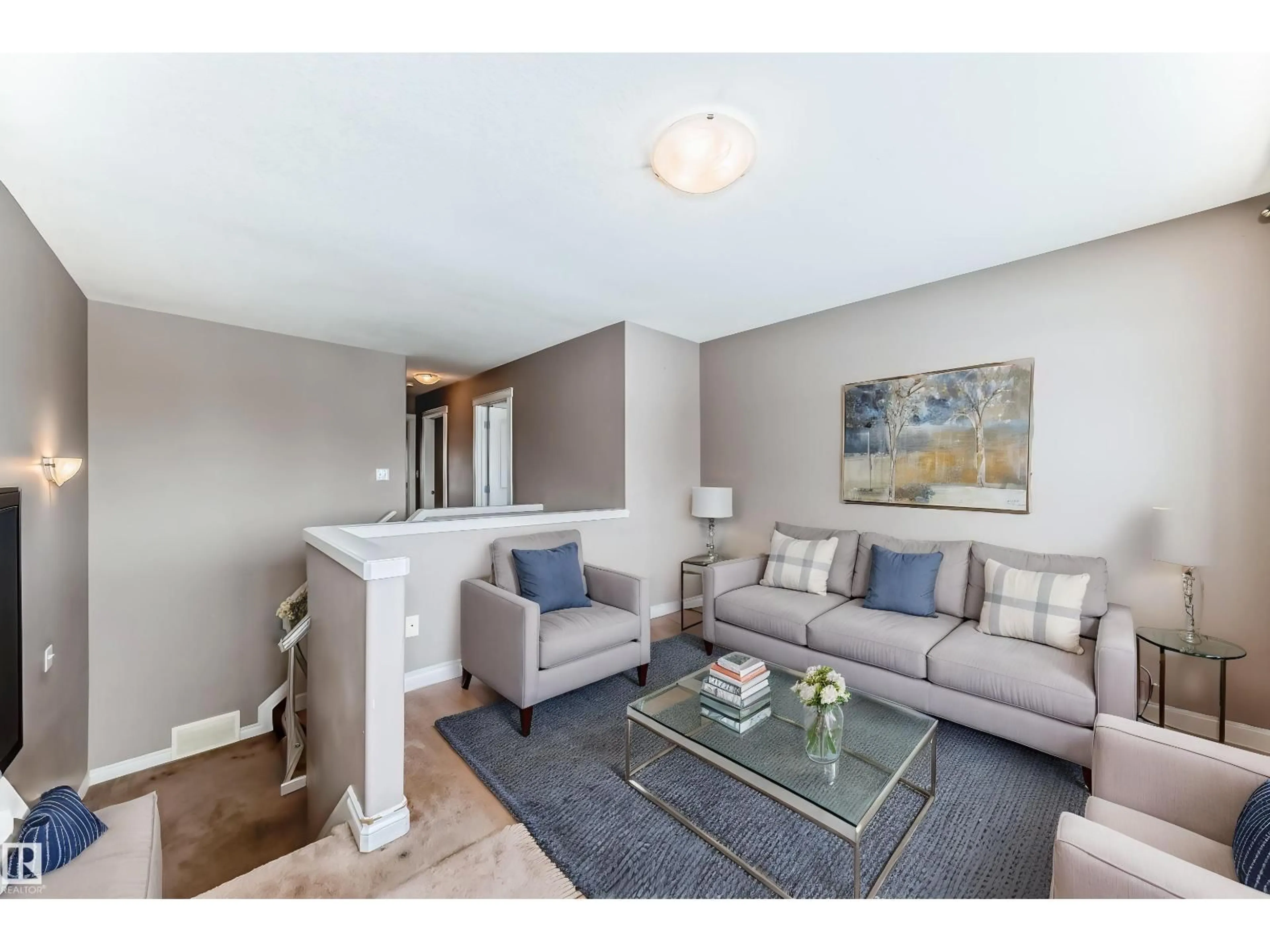 Living room with furniture, unknown for NW - 15152 33 ST, Edmonton Alberta T5Y0J7