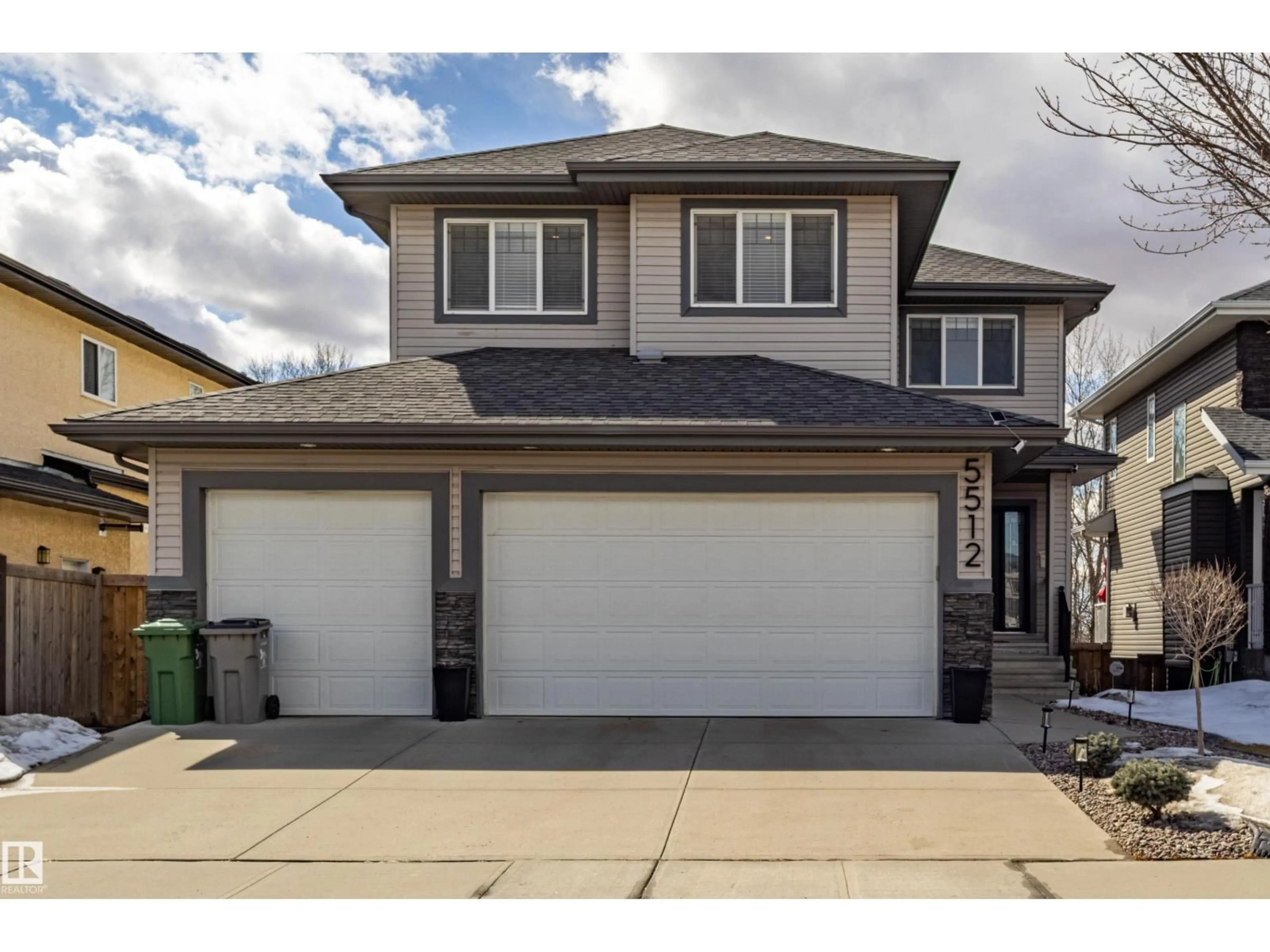 Home with vinyl exterior material, street for 5512 64 ST, Beaumont Alberta T4X0H1
