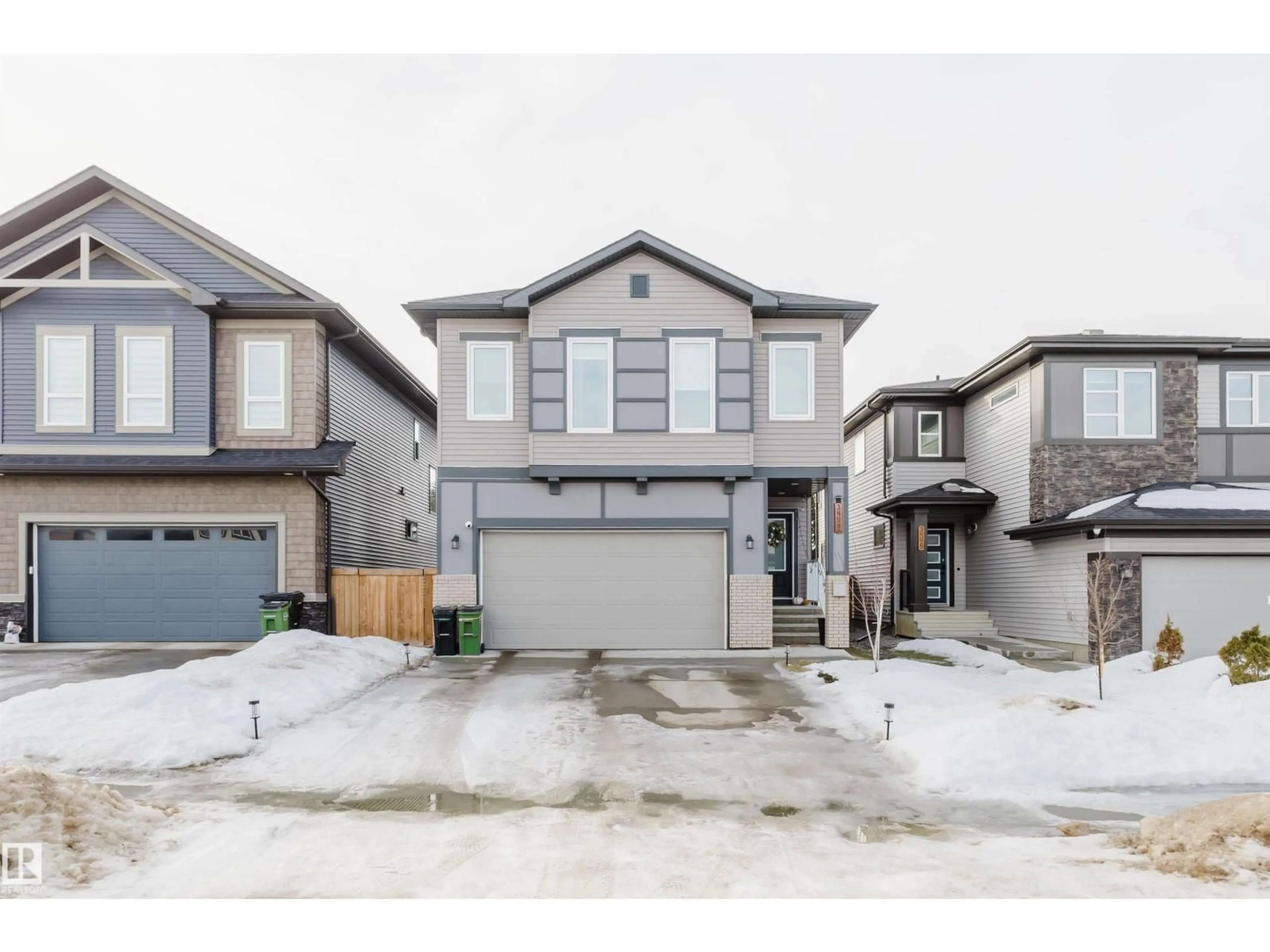 A pic from outside/outdoor area/front of a property/back of a property/a pic from drone, street for 3408 CHECKNITA TC, Edmonton Alberta T6W4H6