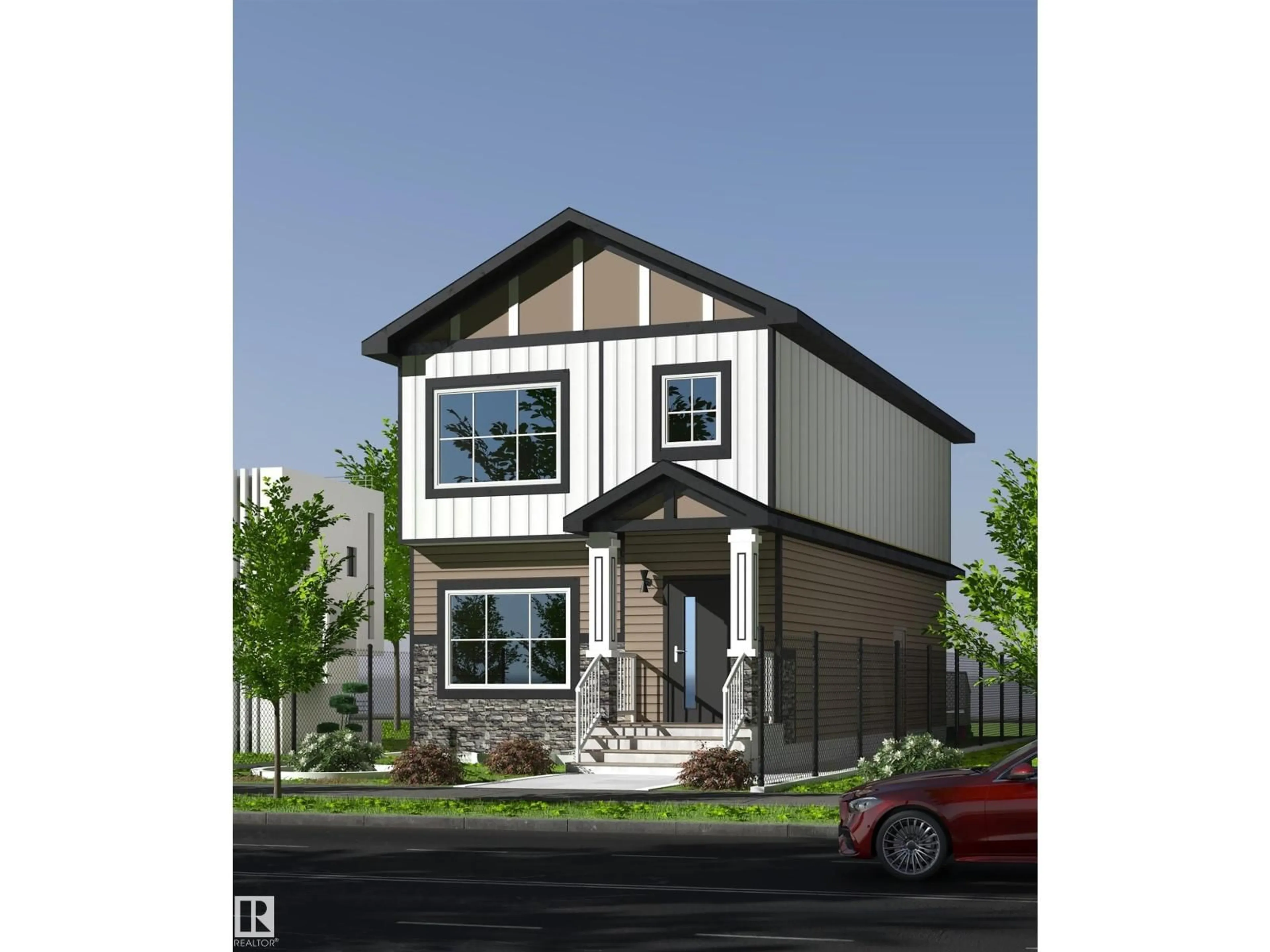 Home with vinyl exterior material, street for 10209 92A AV, Morinville Alberta T8R2R4