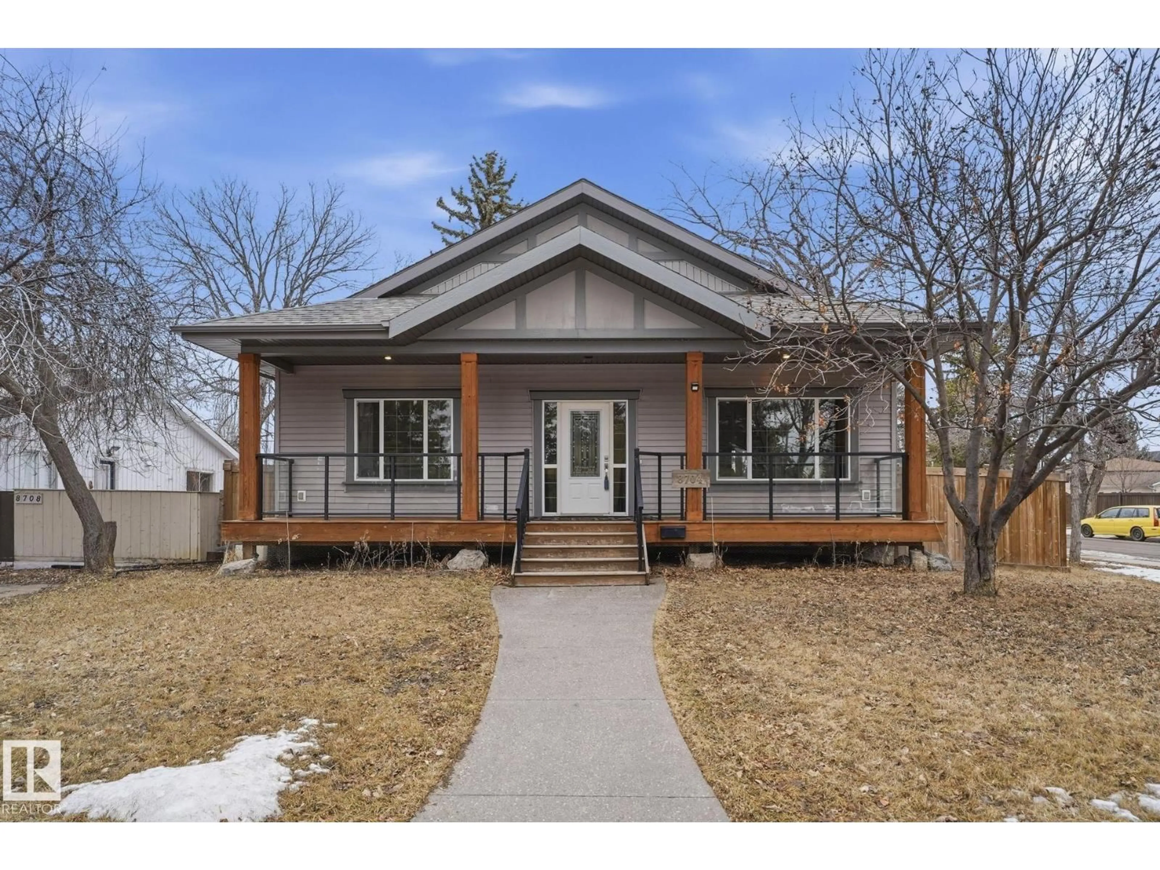 Home with brick exterior material, street for 8704 75 AV, Edmonton Alberta T6C0H2