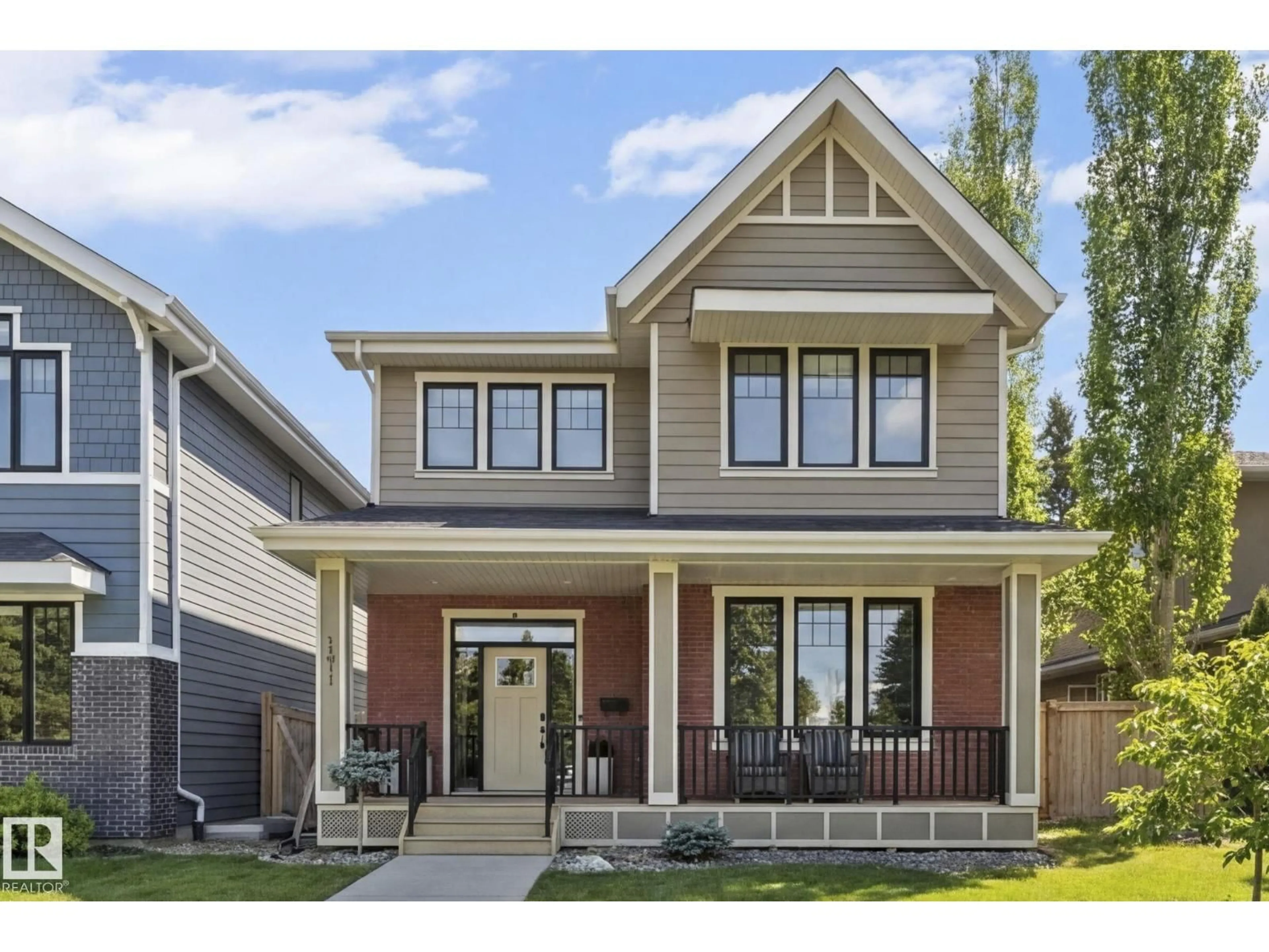 Home with brick exterior material, street for 13911 BUENA VISTA RD, Edmonton Alberta T5R5R9