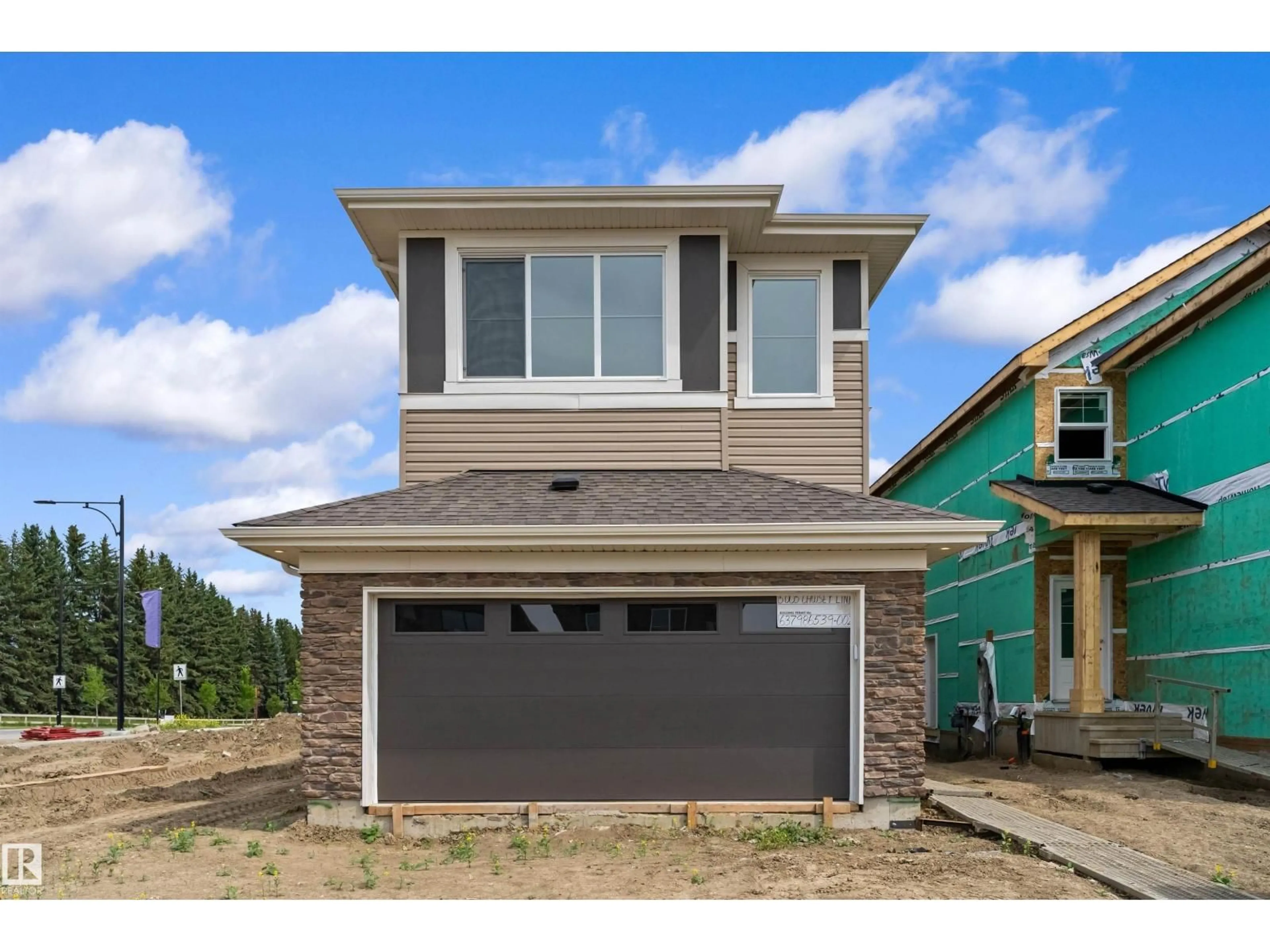 Home with vinyl exterior material, street for SW - 5005 CAWSEY LI, Edmonton Alberta T6W5G4