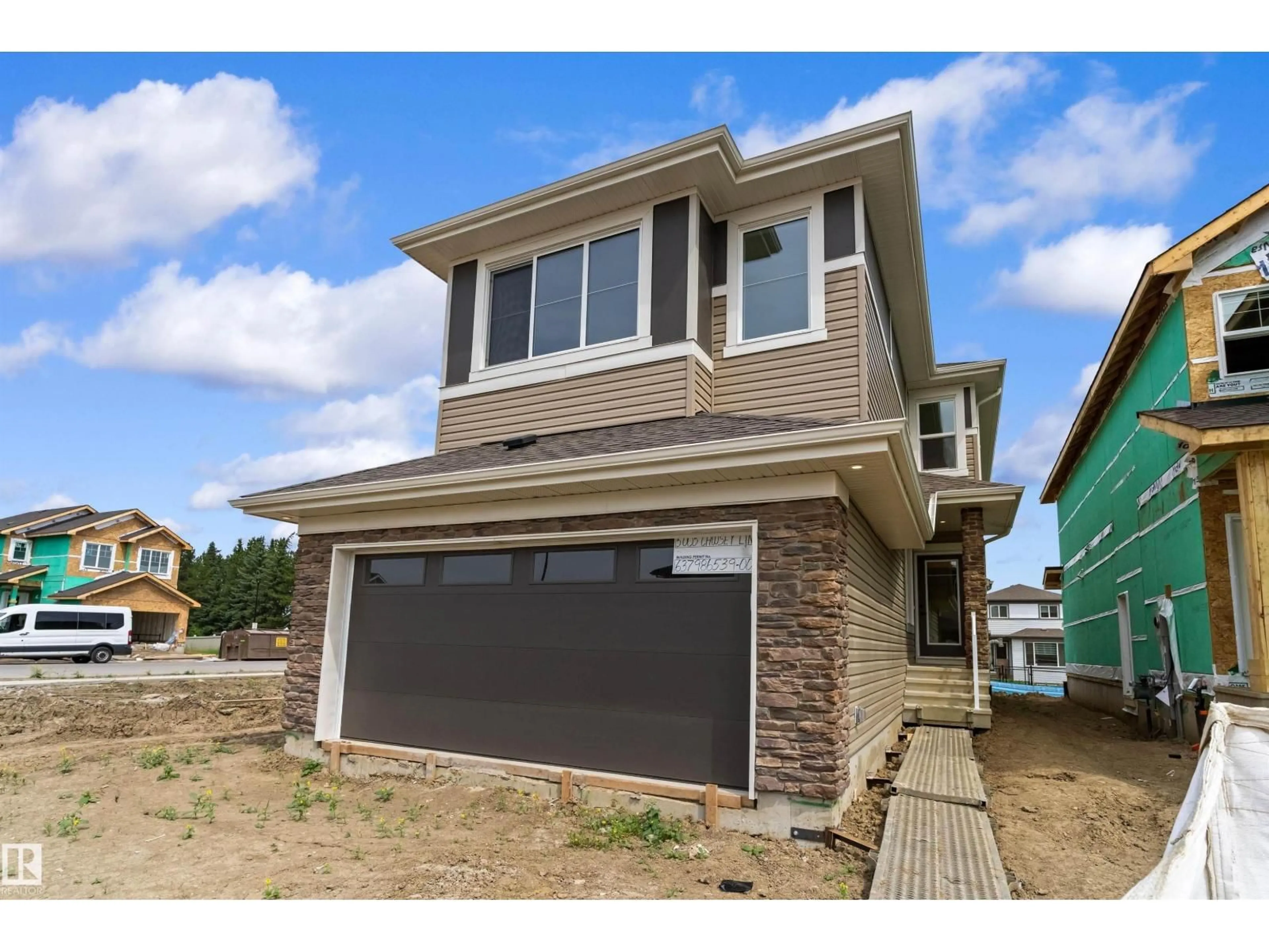 Home with vinyl exterior material, street for SW - 5005 CAWSEY LI, Edmonton Alberta T6W5G4