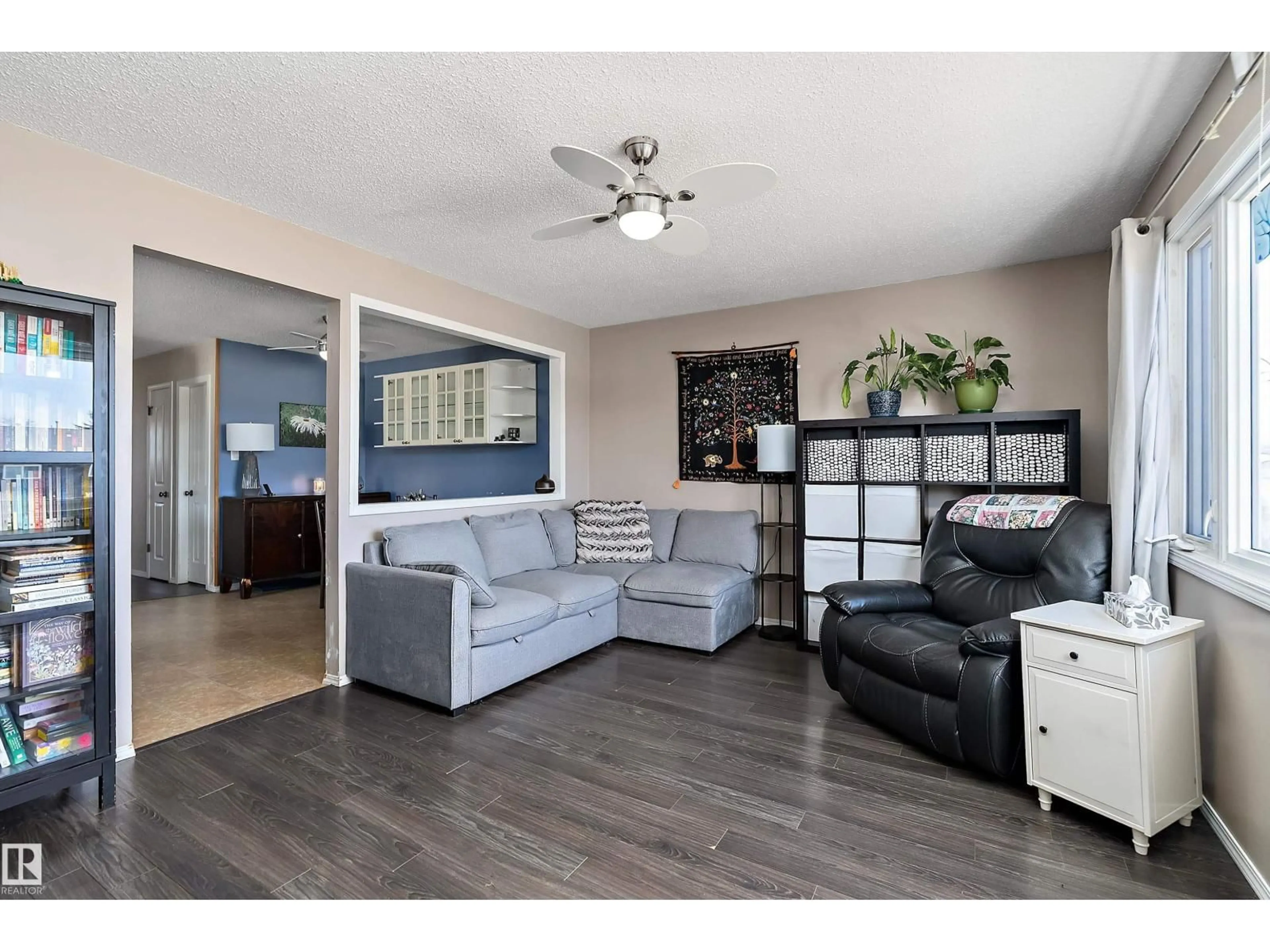 Living room with furniture, unknown for 28 CAMELOT AV, Leduc Alberta T9E4M3