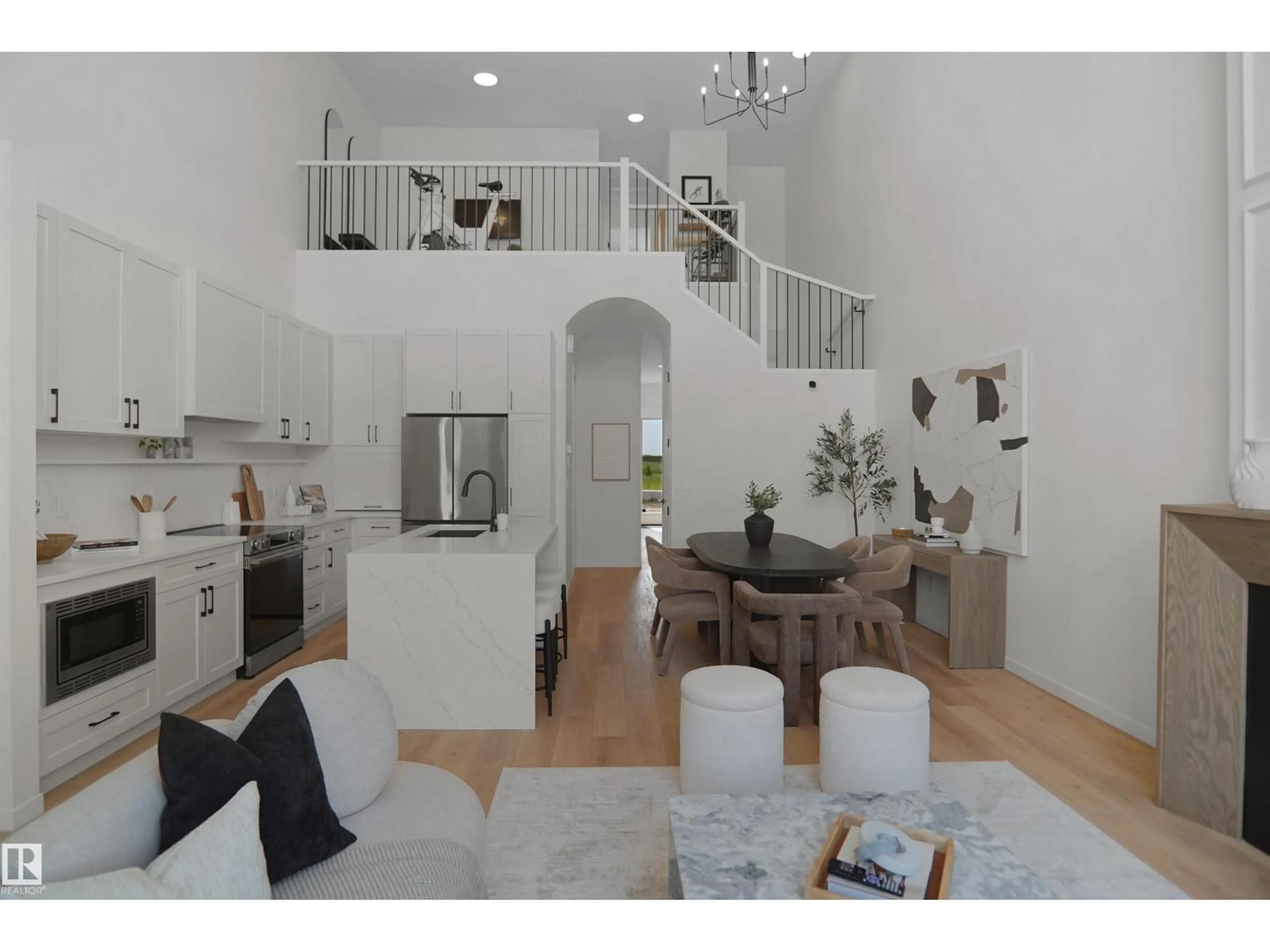 Open concept kitchen, unknown for 67 SIENNA BV, Fort Saskatchewan Alberta T8L0W3