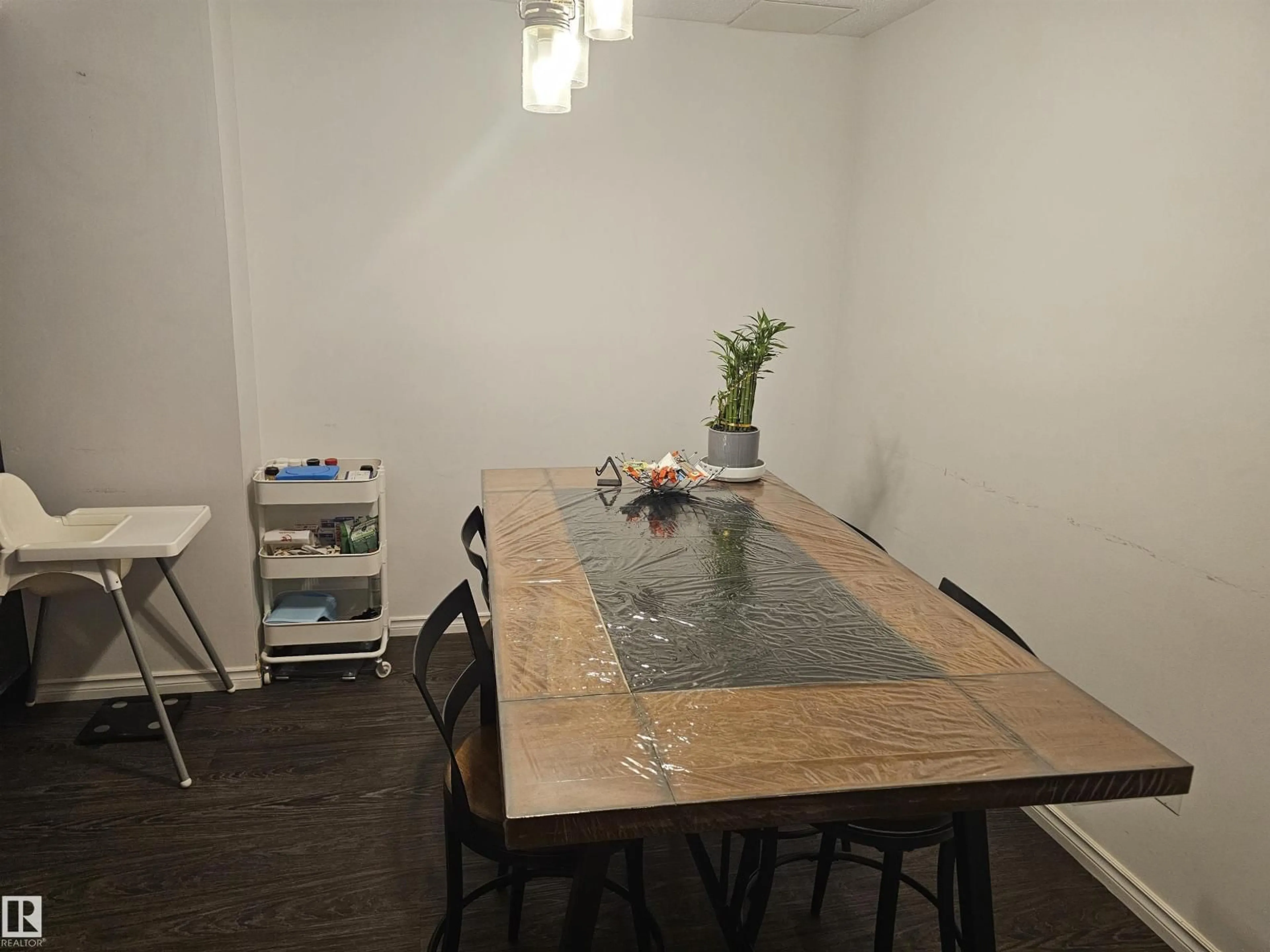 Dining room, wood/laminate floor for 844 ERIN PL, Edmonton Alberta T5T1M6