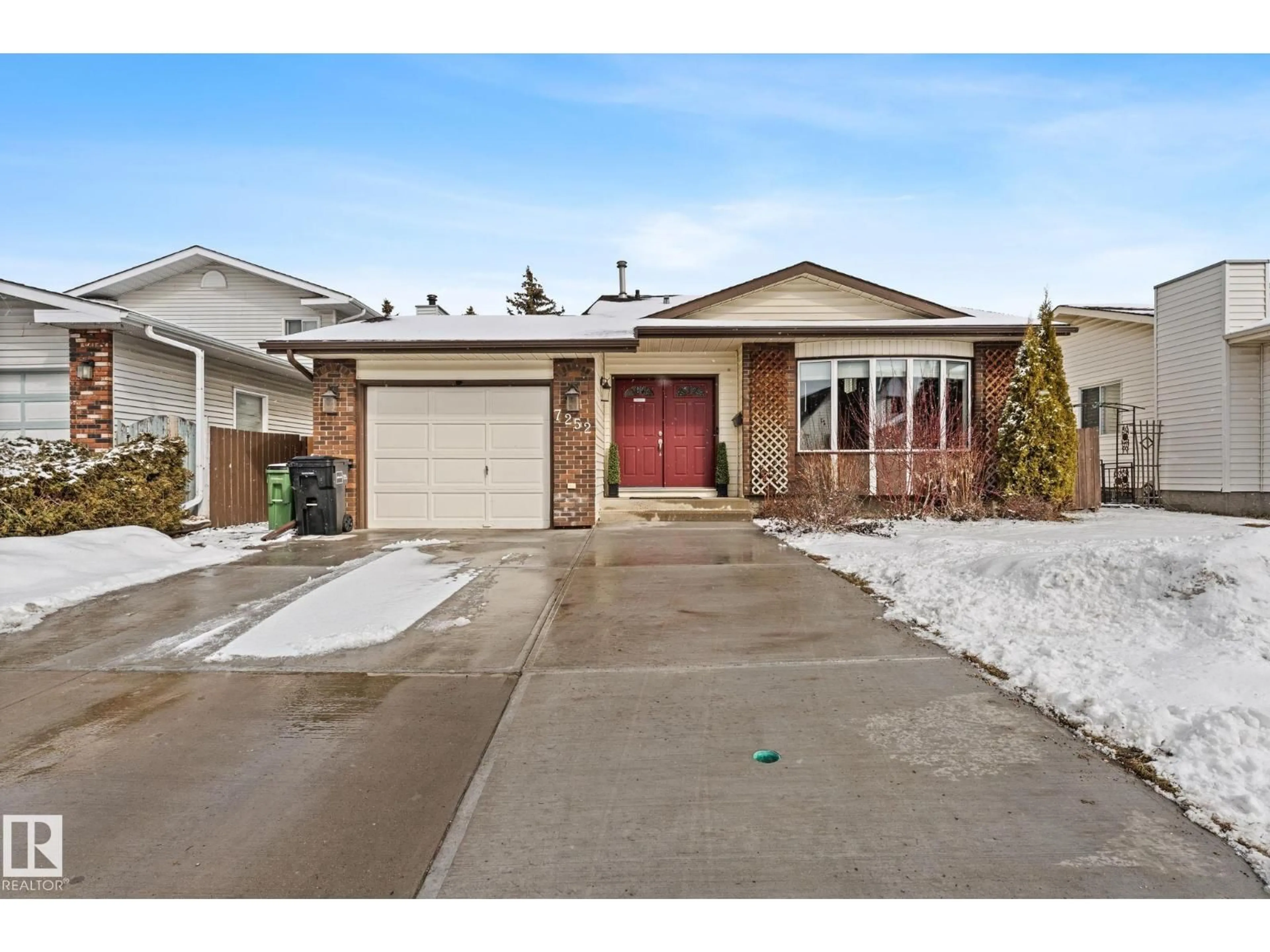 Home with brick exterior material, street for 7252 152C AV, Edmonton Alberta T5C3L9