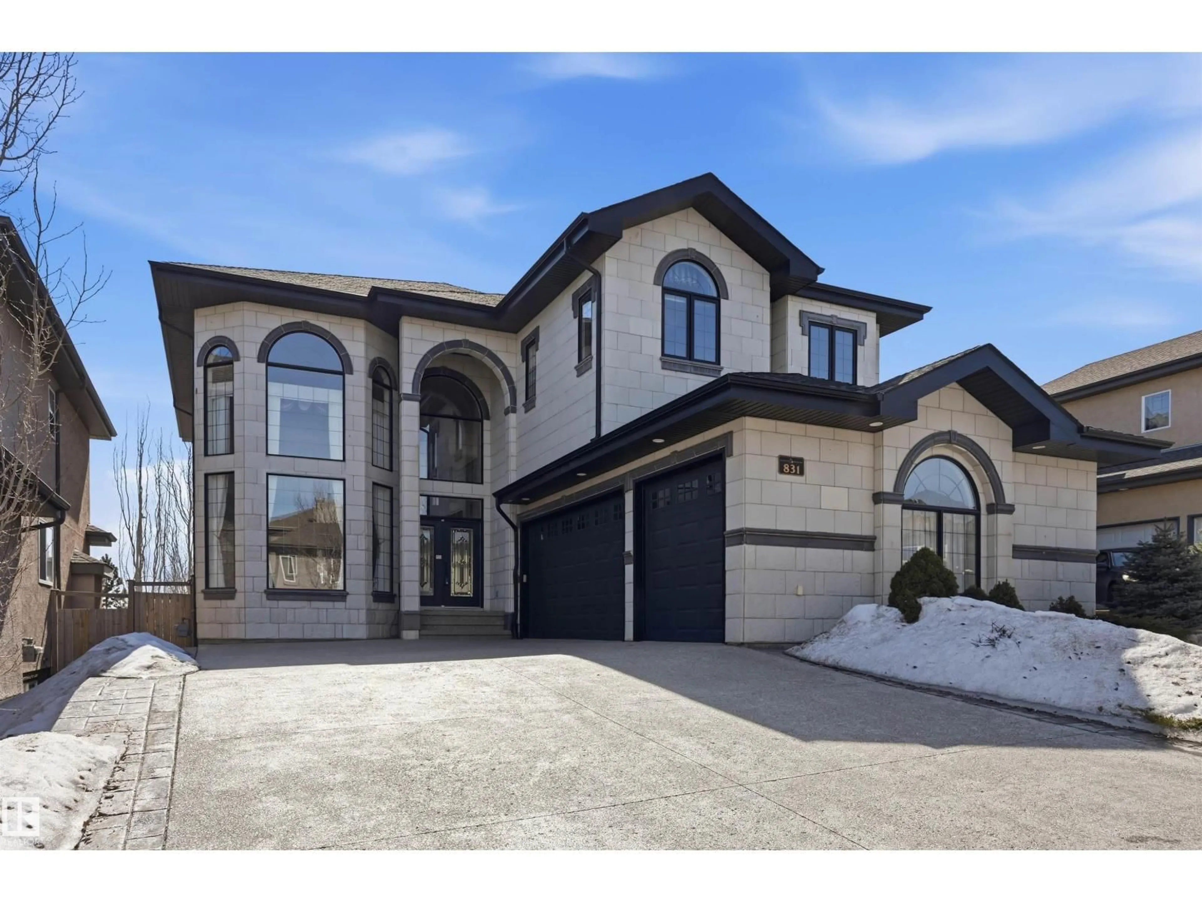 Home with brick exterior material, street for 831 HOLLANDS LANDING LD, Edmonton Alberta T6R3S9