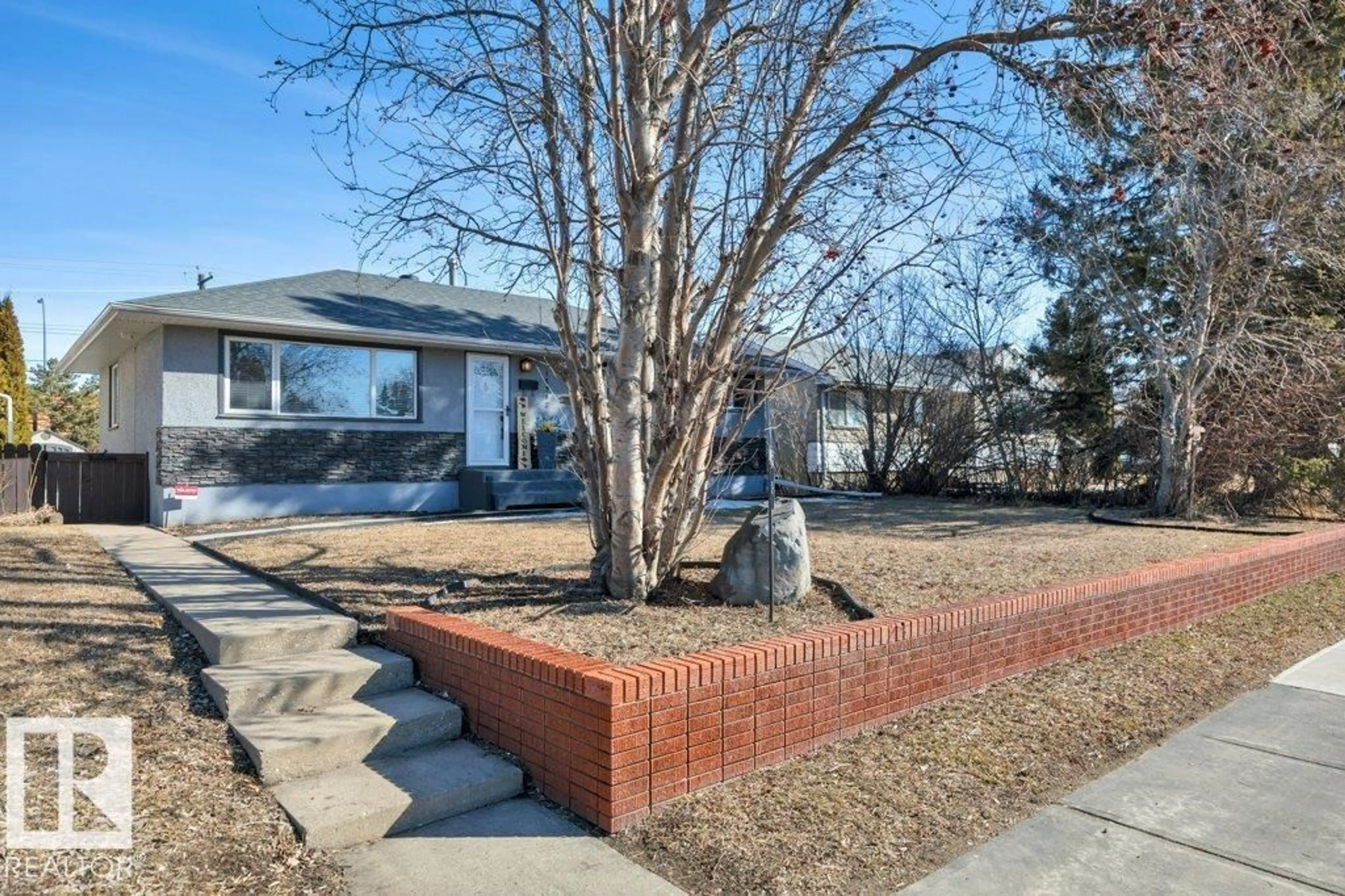 Home with brick exterior material, street for NW - 15982 110B AV, Edmonton Alberta T5P1J4