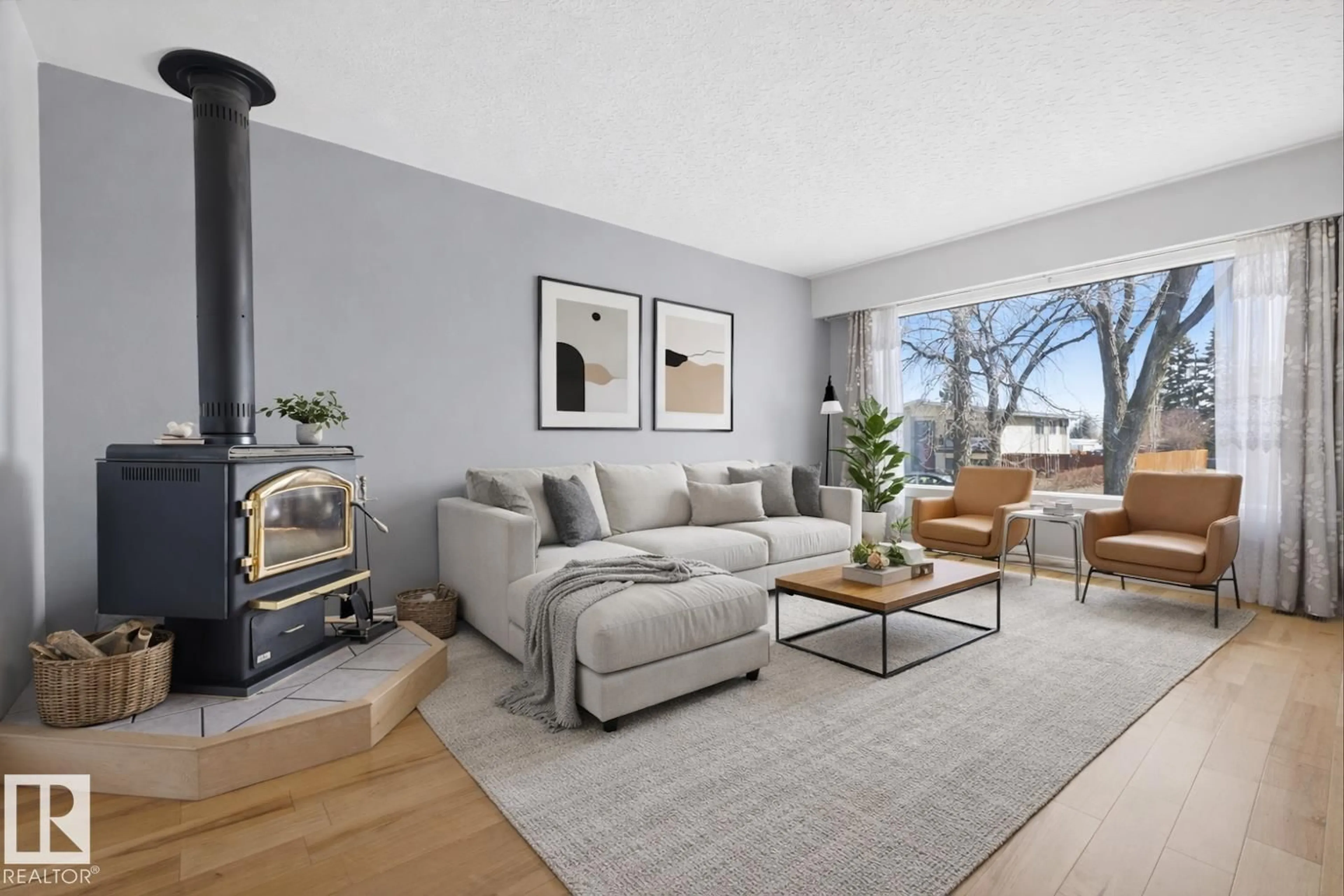 Living room with furniture, unknown for NW - 10612 79 ST, Edmonton Alberta T6A3H4