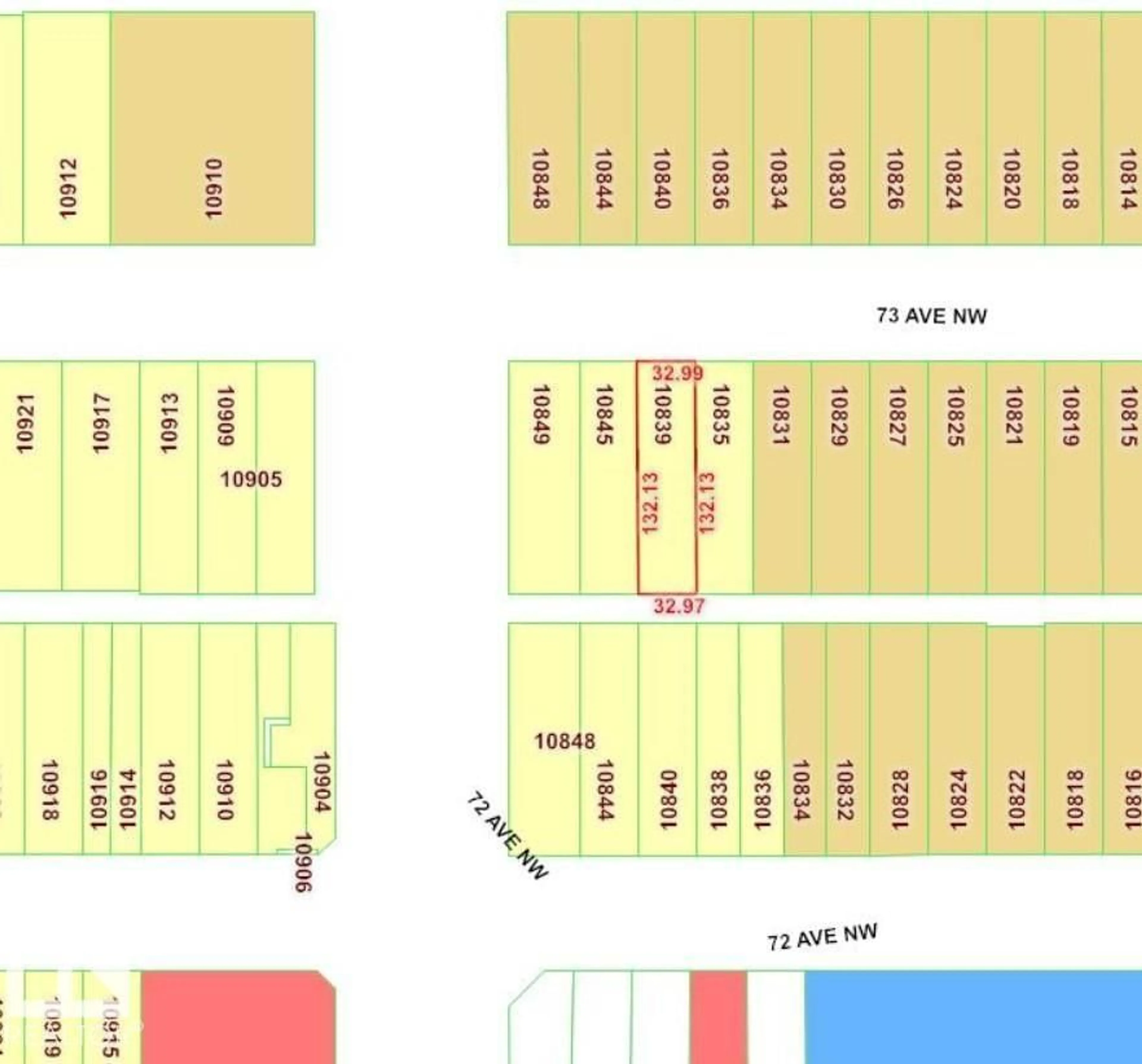 Floor plan for 10839 73 AV, Edmonton Alberta T6E1C8