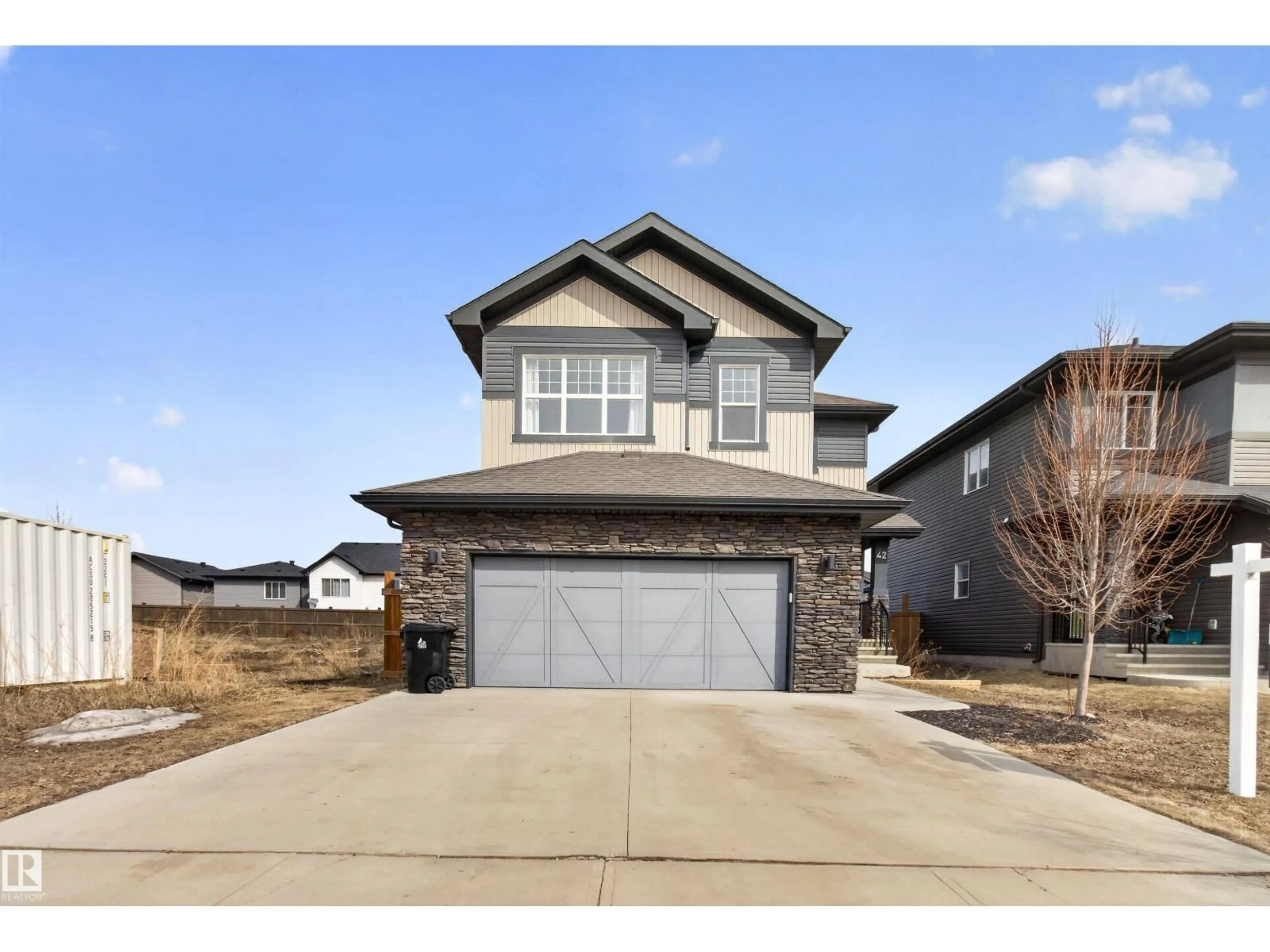 Home with vinyl exterior material, street for 42 PRESCOTT BV, Spruce Grove Alberta T7X0R4