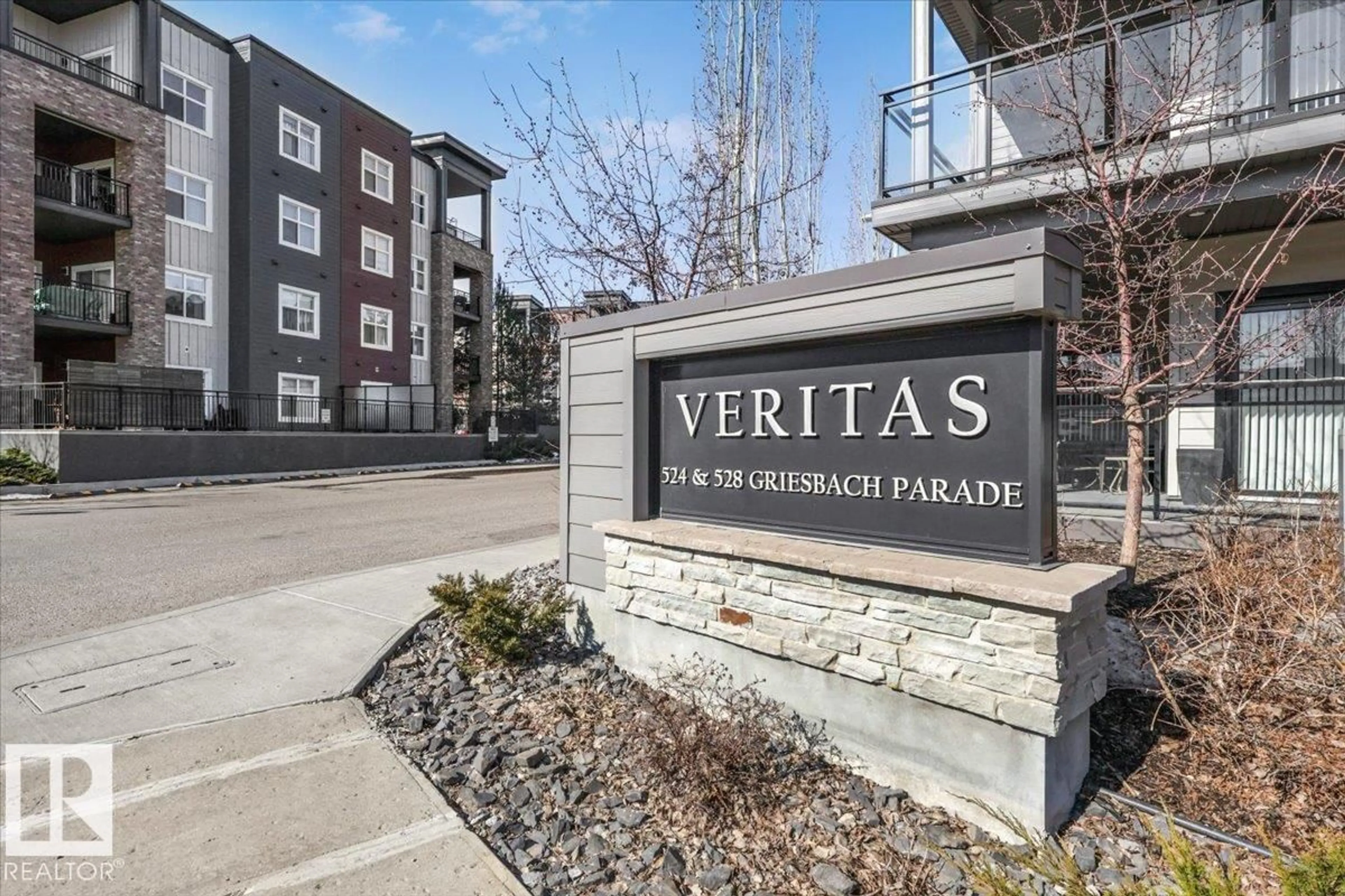 Patio, street for #214 - 528 GRIESBACH PARADE PR, Edmonton Alberta T5E6X2