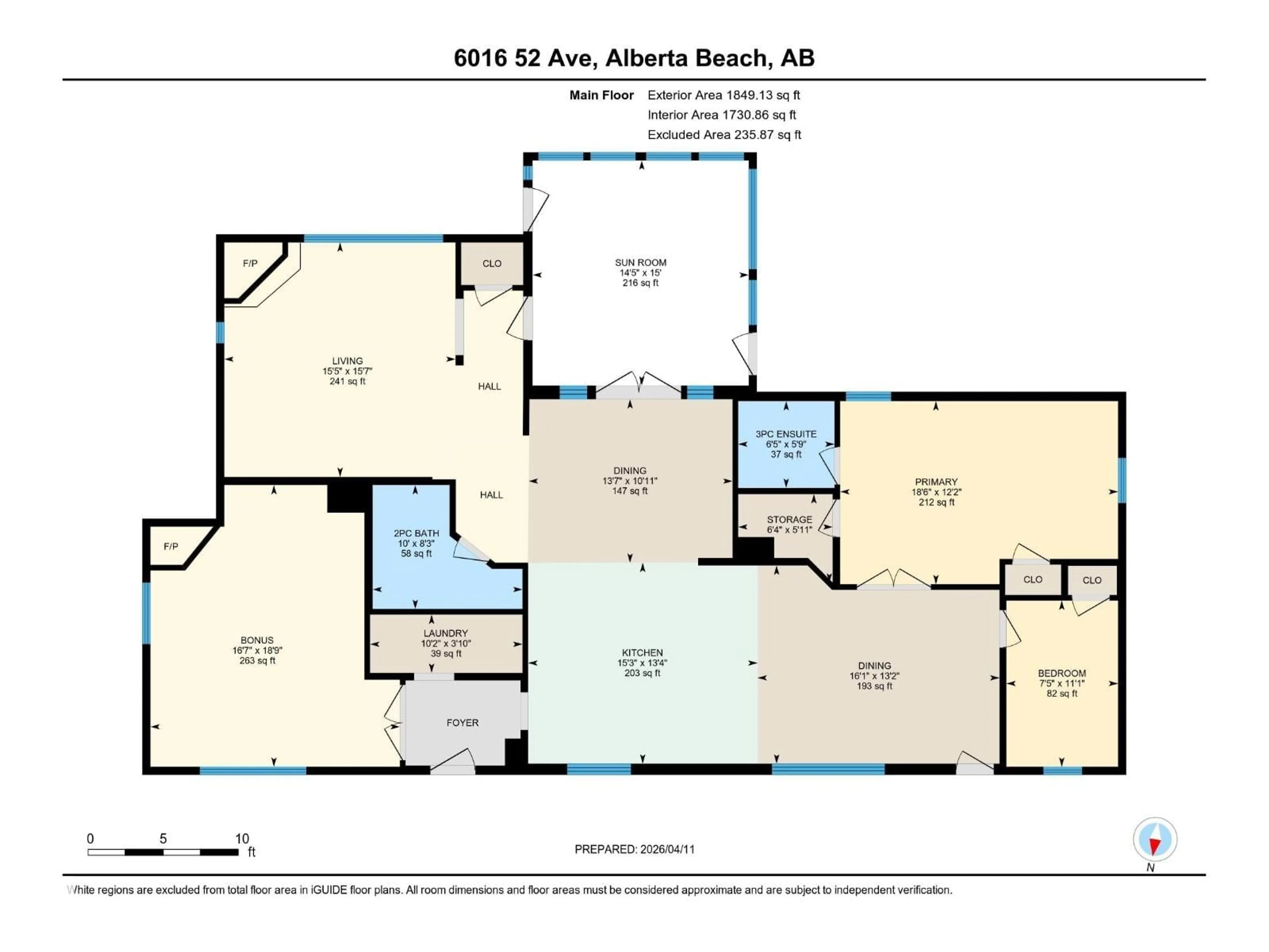 Floor plan for 6016 52 AV, Rural Lac Ste. Anne County Alberta T0E0A0