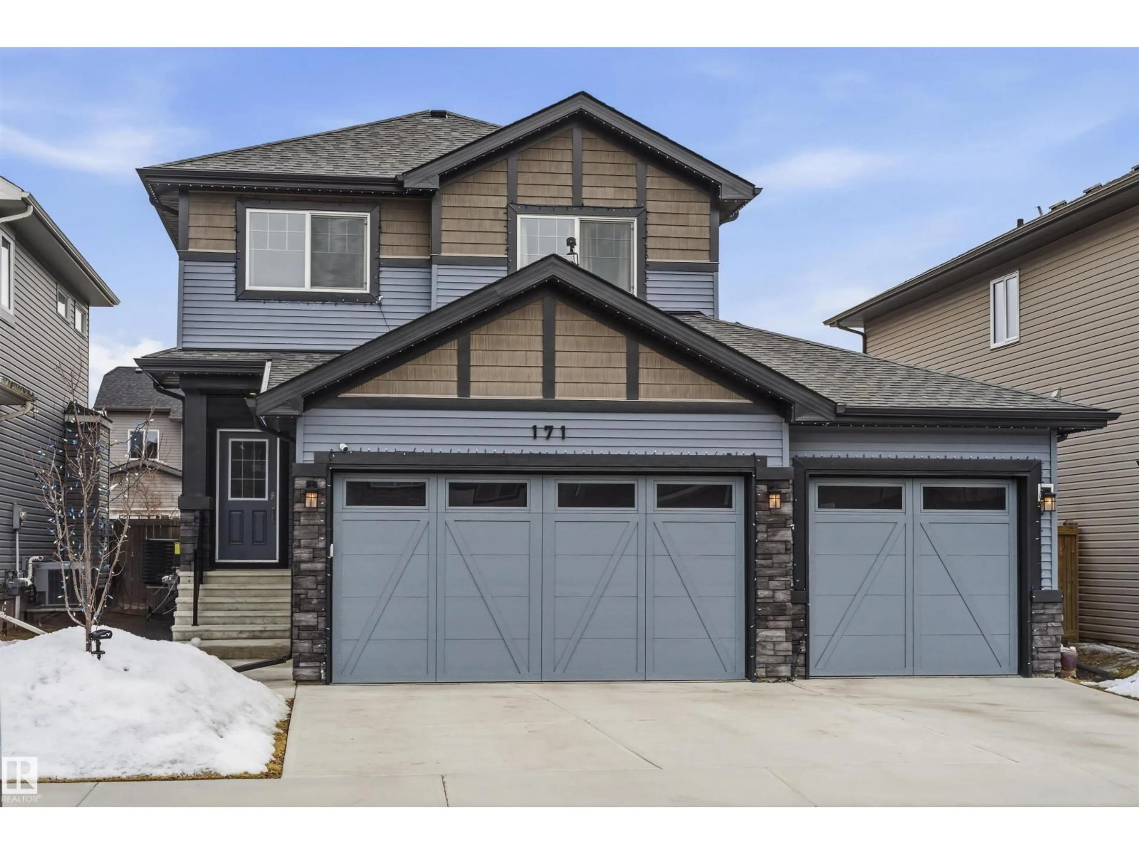 Home with vinyl exterior material, street for 171 HARVEST RIDGE DR, Spruce Grove Alberta T7X0P4