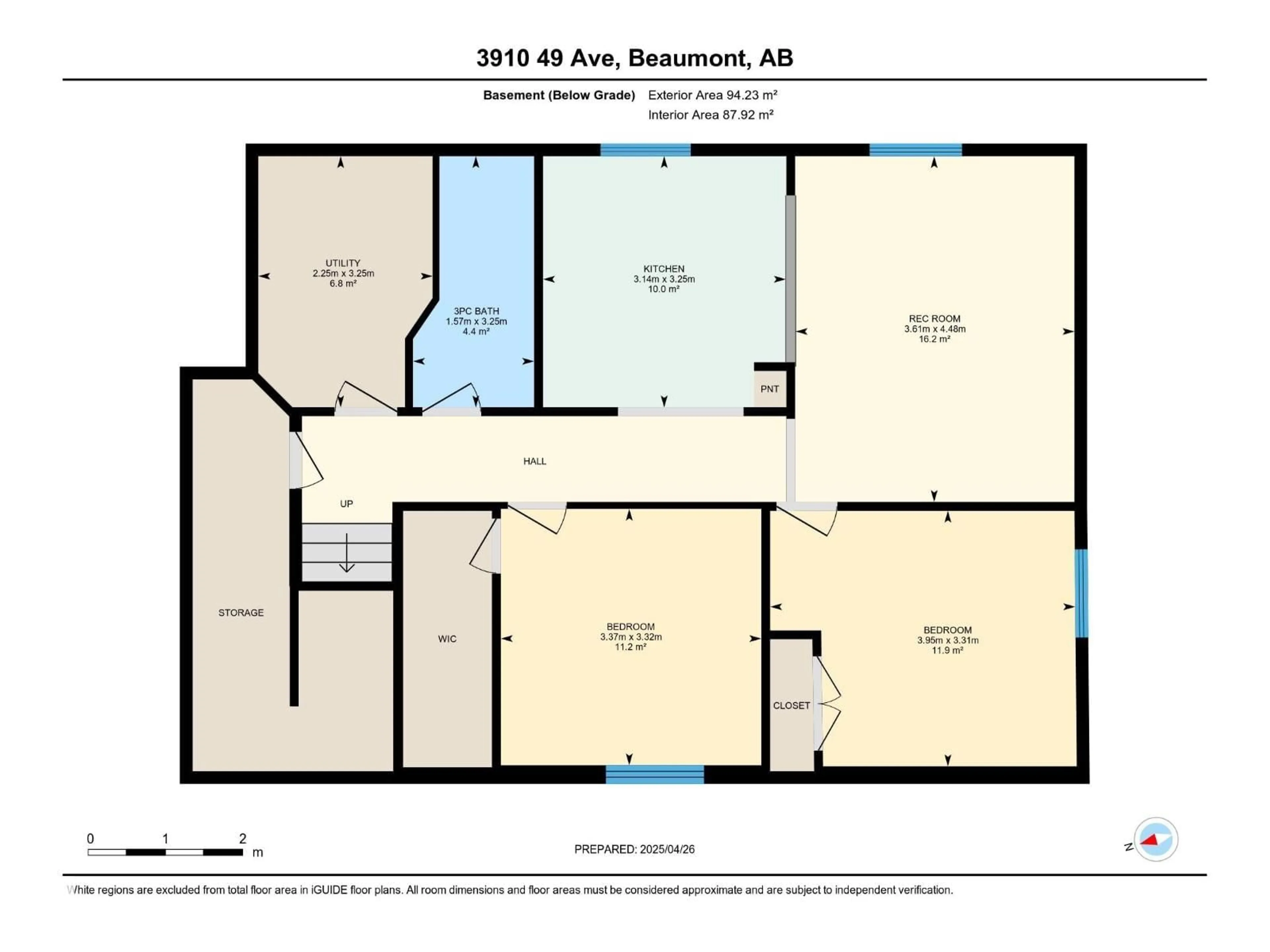 Floor plan for 3910 49 AV, Beaumont Alberta T4X1Y8