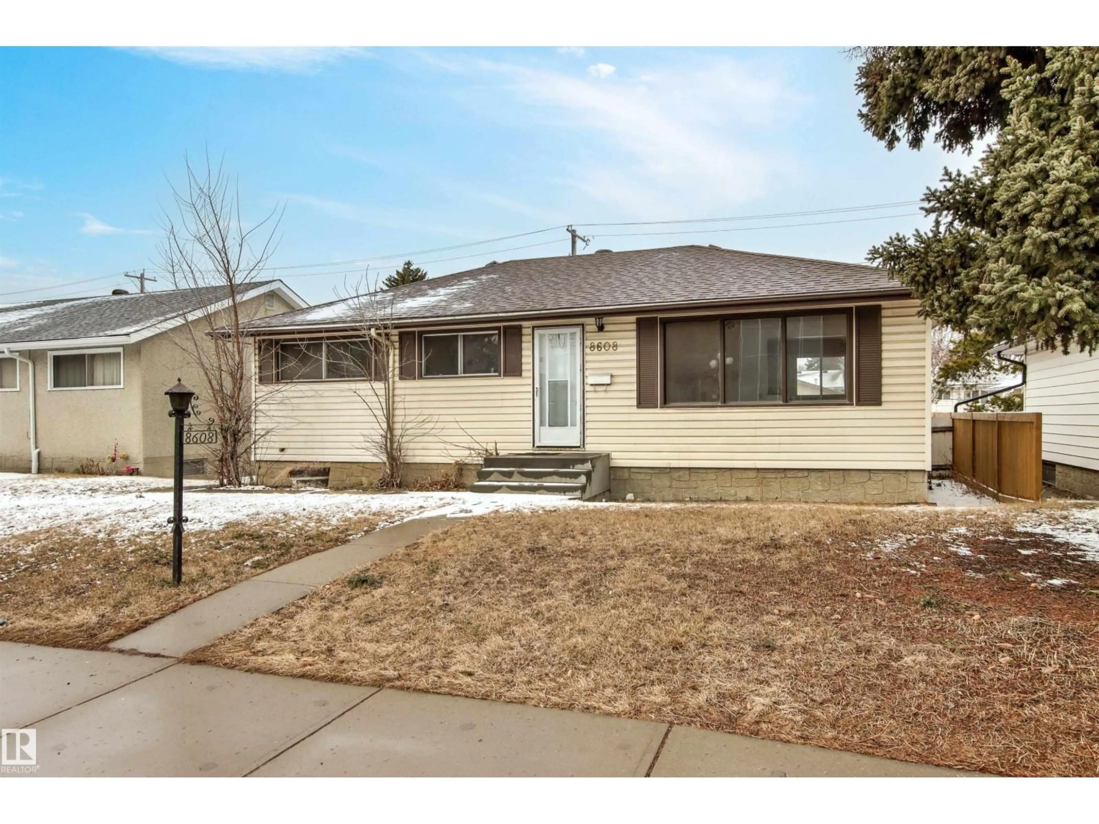 Home with brick exterior material, street for NW - 8608 156 ST, Edmonton Alberta T5R1Y4