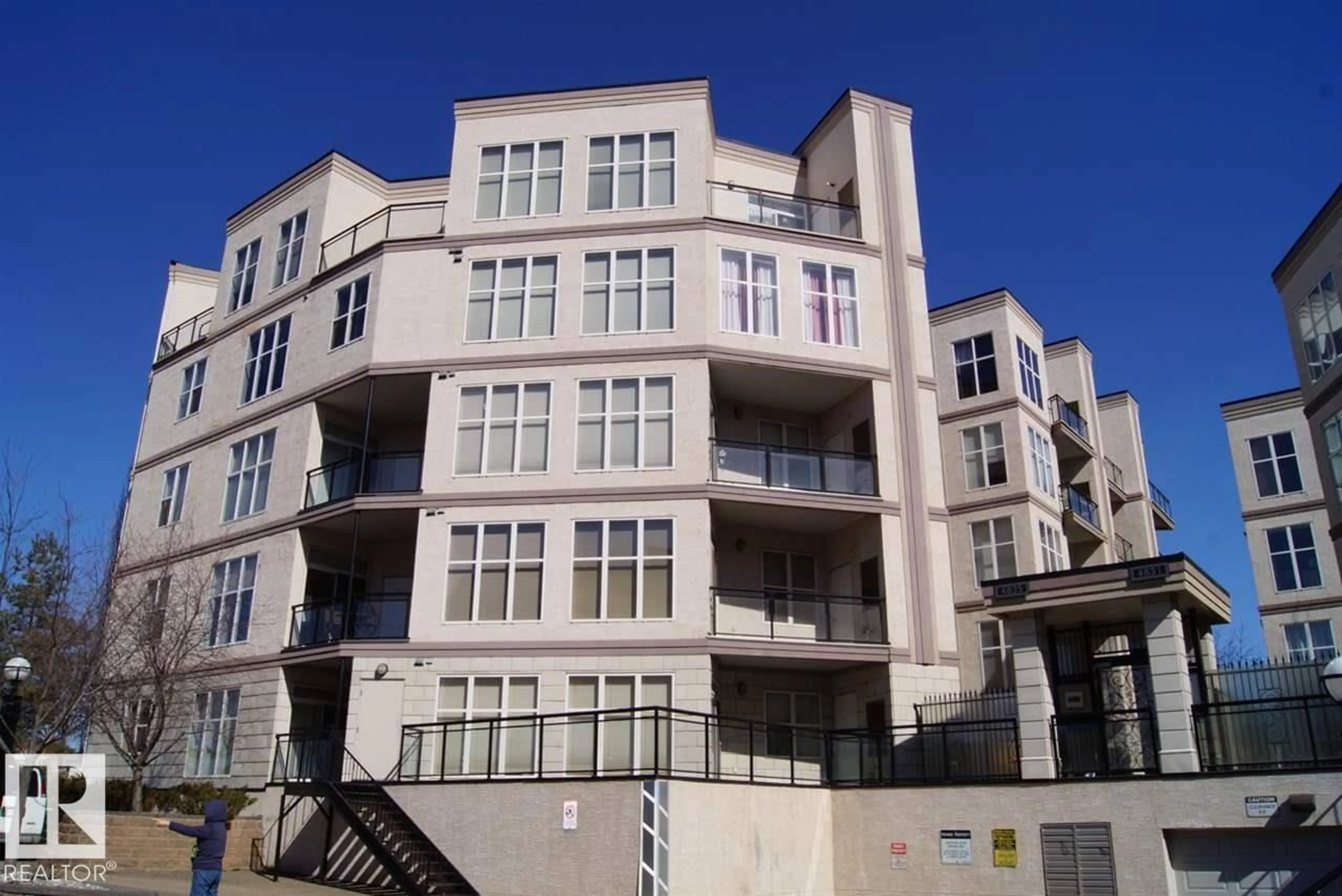 Balcony in the apartment, building for #208 - 4835 104A ST, Edmonton Alberta T6H0R5