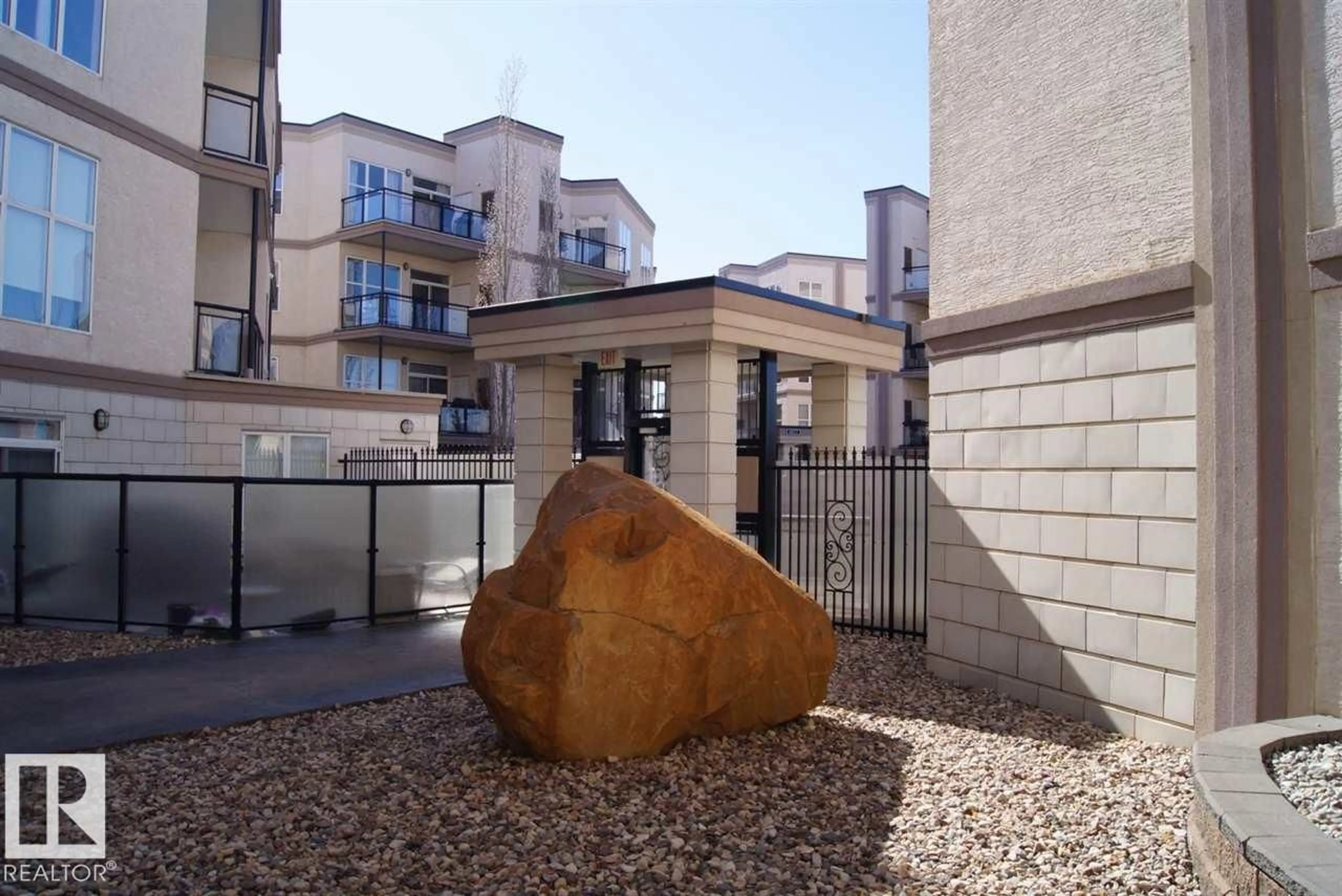 Patio, building for #208 - 4835 104A ST, Edmonton Alberta T6H0R5