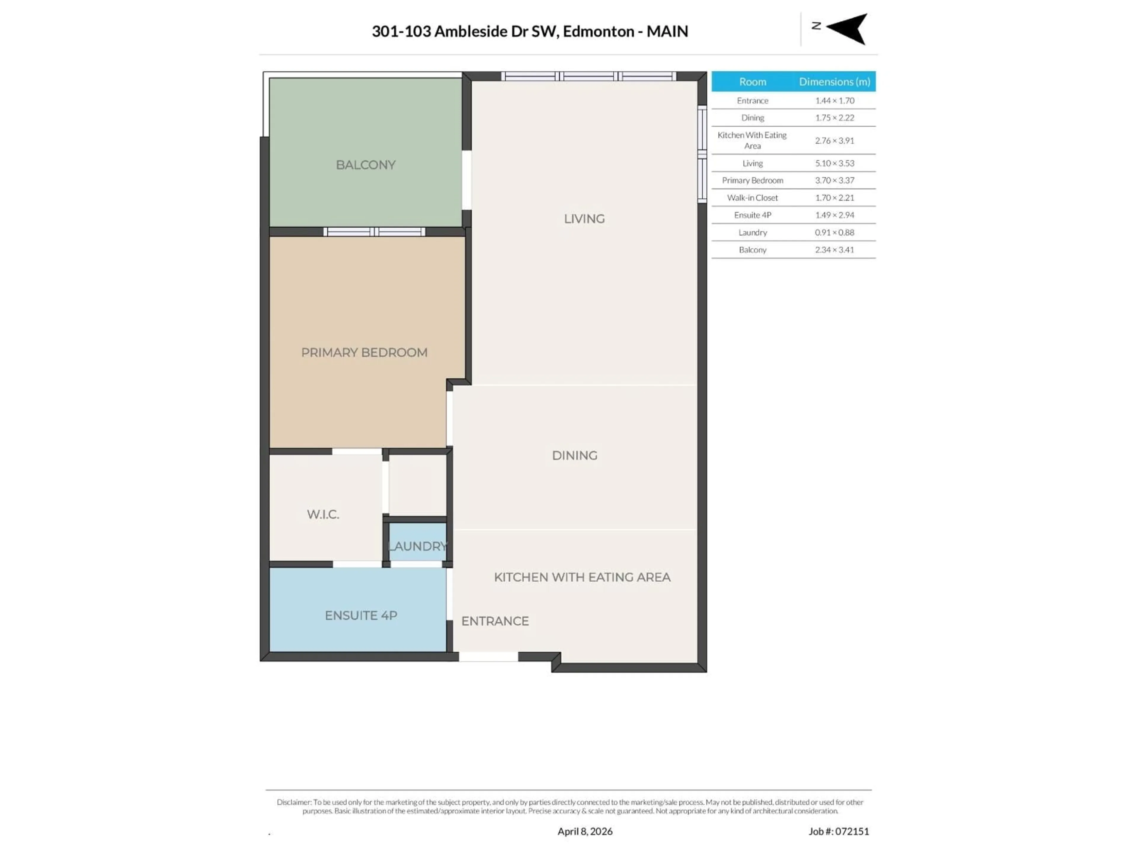Floor plan for 301 AMBLESIDE DR, Edmonton Alberta T6W0J4