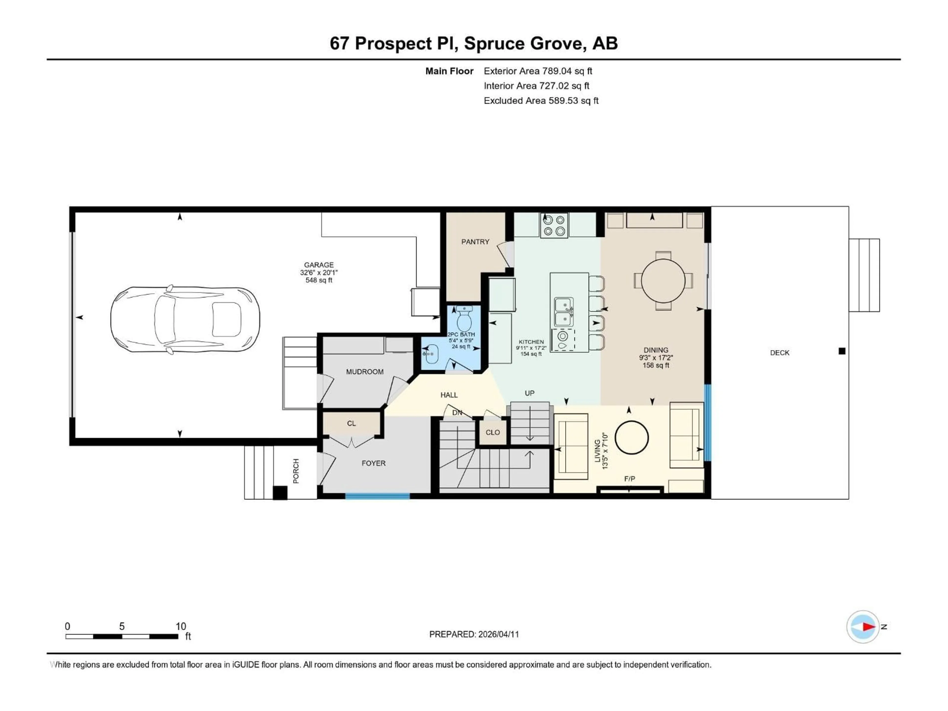 Floor plan for 67 PROSPECT PL, Spruce Grove Alberta T7X0E2