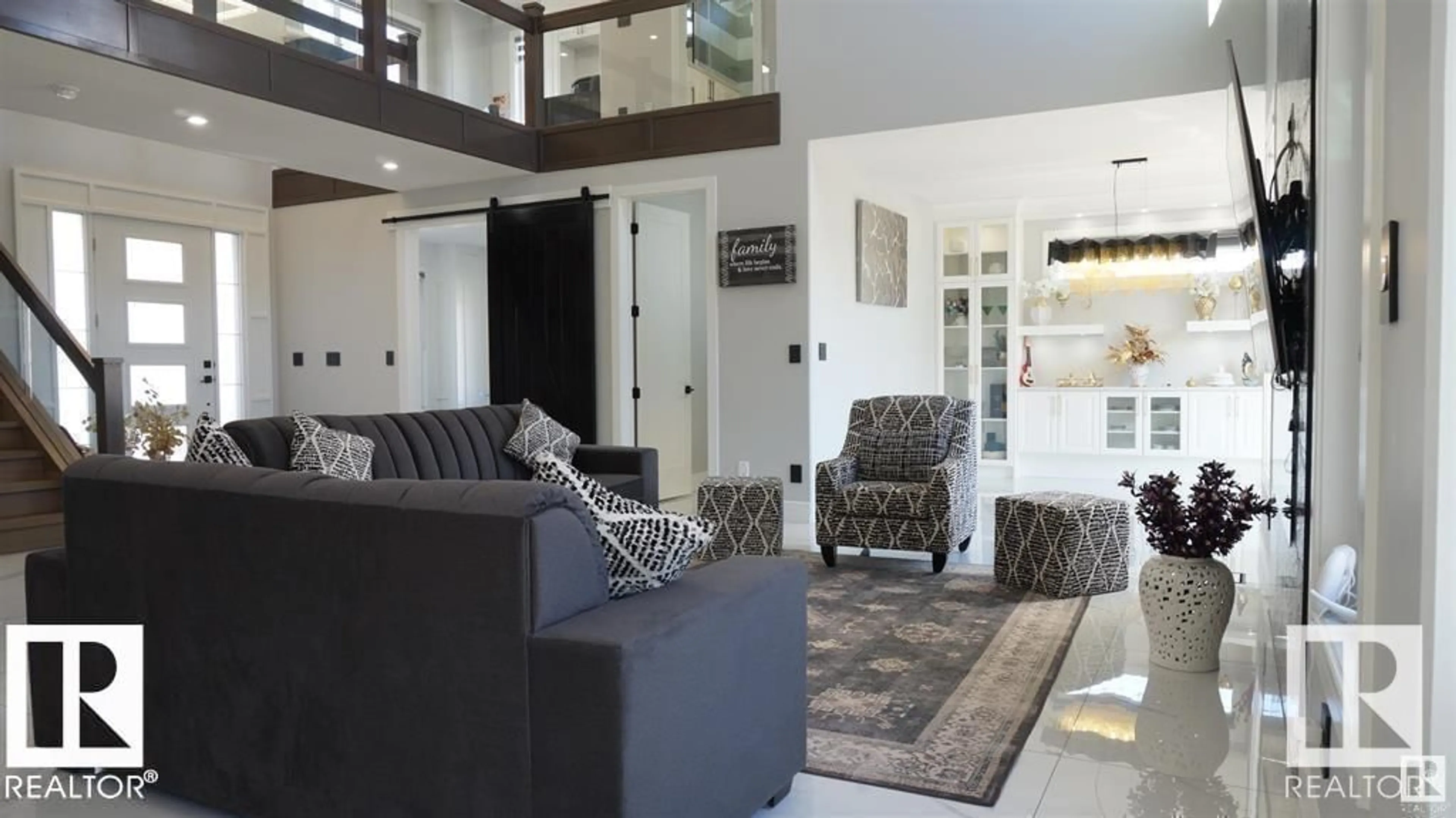 Living room with furniture, unknown for SW - 707 180 ST, Edmonton Alberta T6W2S8