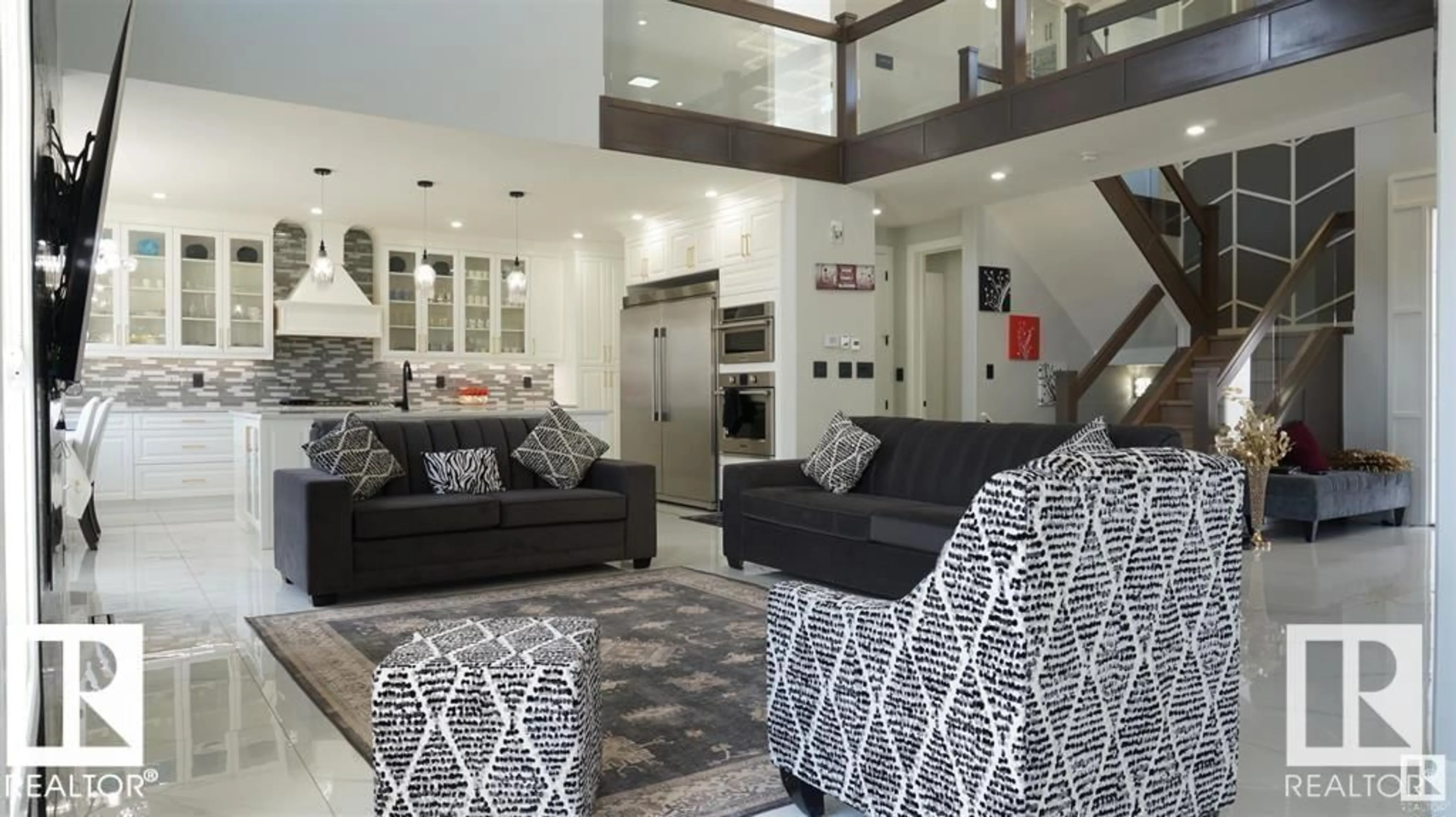 Living room with furniture, unknown for SW - 707 180 ST, Edmonton Alberta T6W2S8