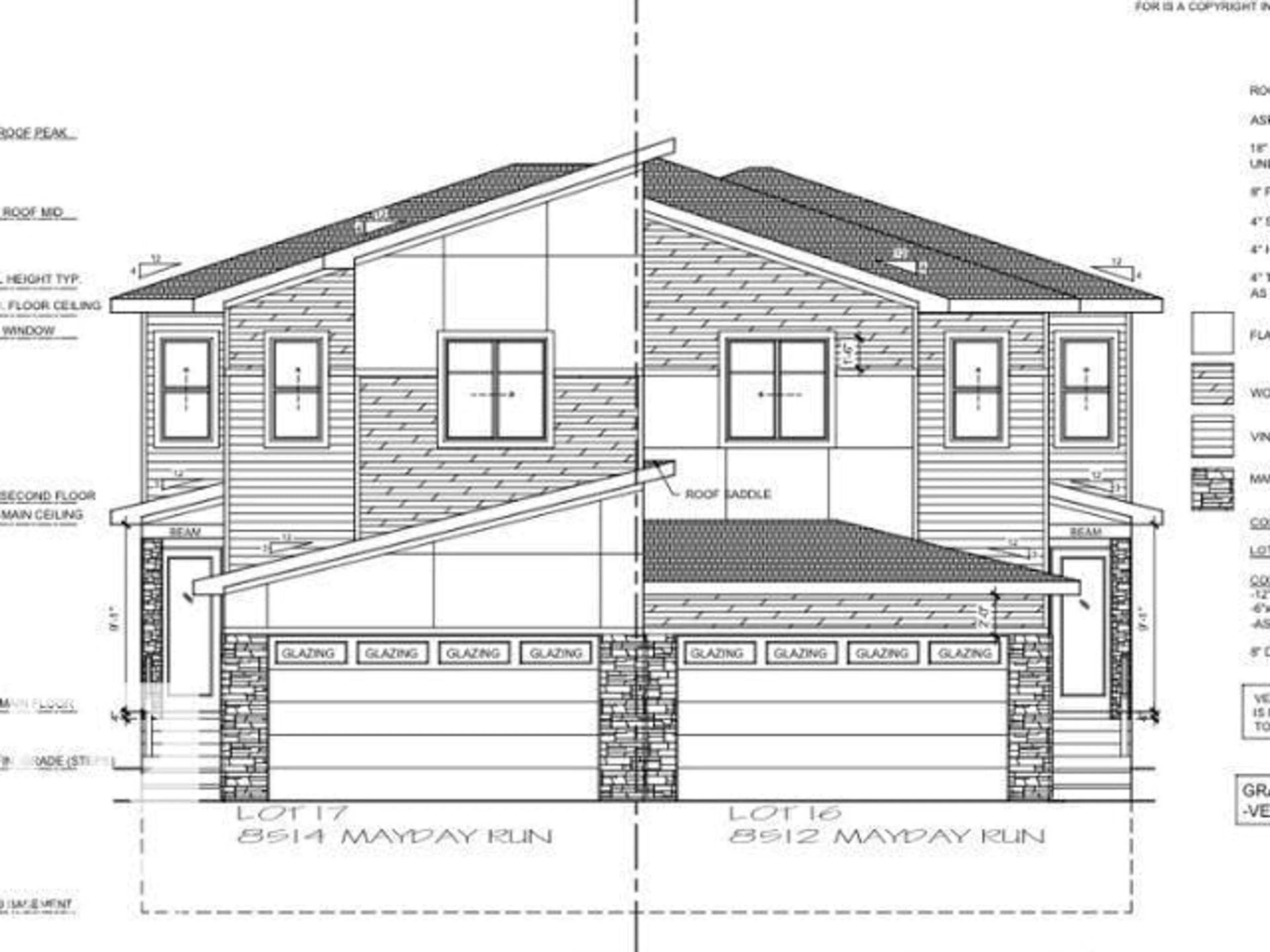 Floor plan for SW - 8514 MAYDAY RUN RU, Edmonton Alberta T6X1A2