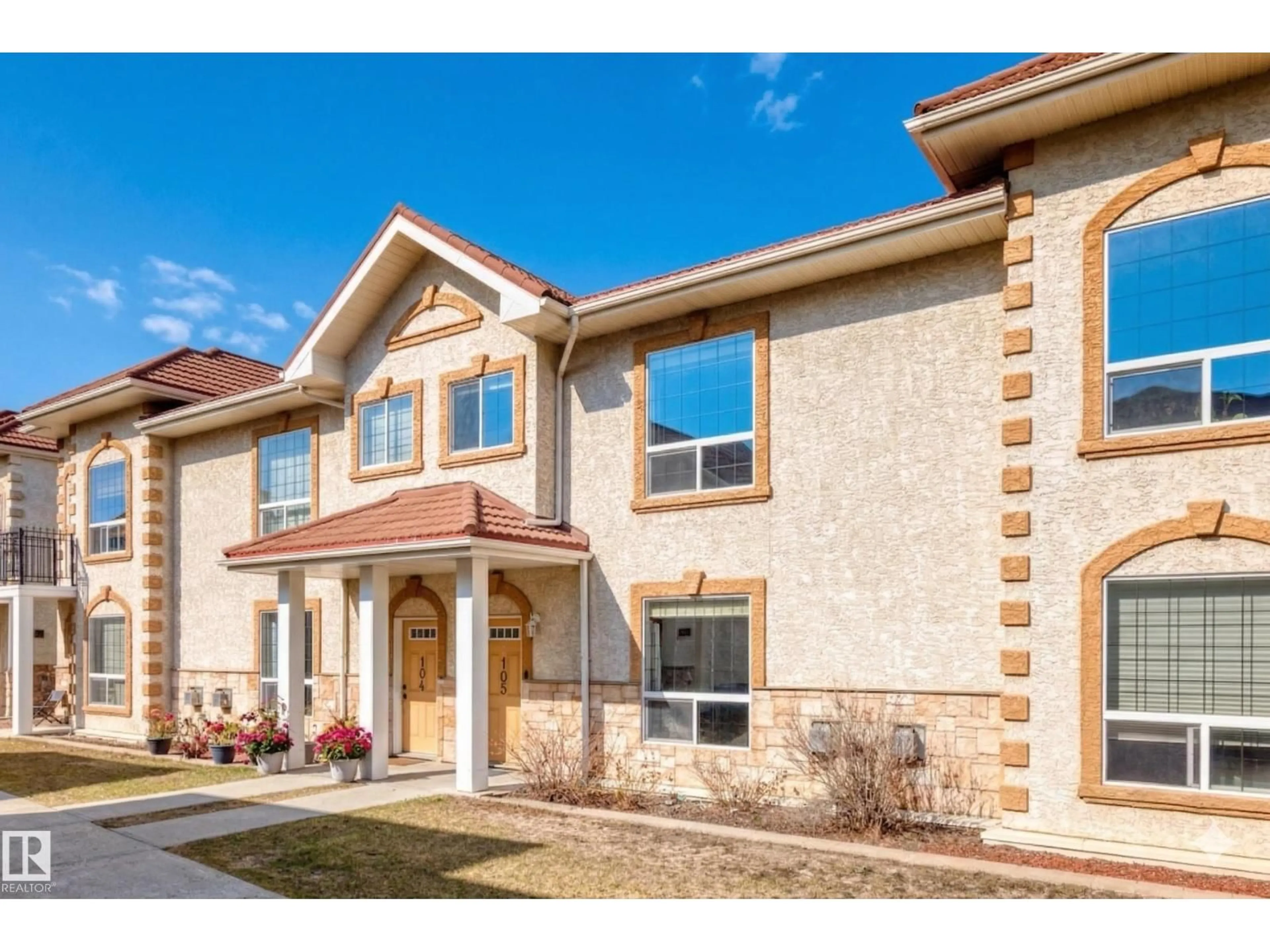 Home with brick exterior material, street for #105 - 13825 155 AV, Edmonton Alberta T6V0B8