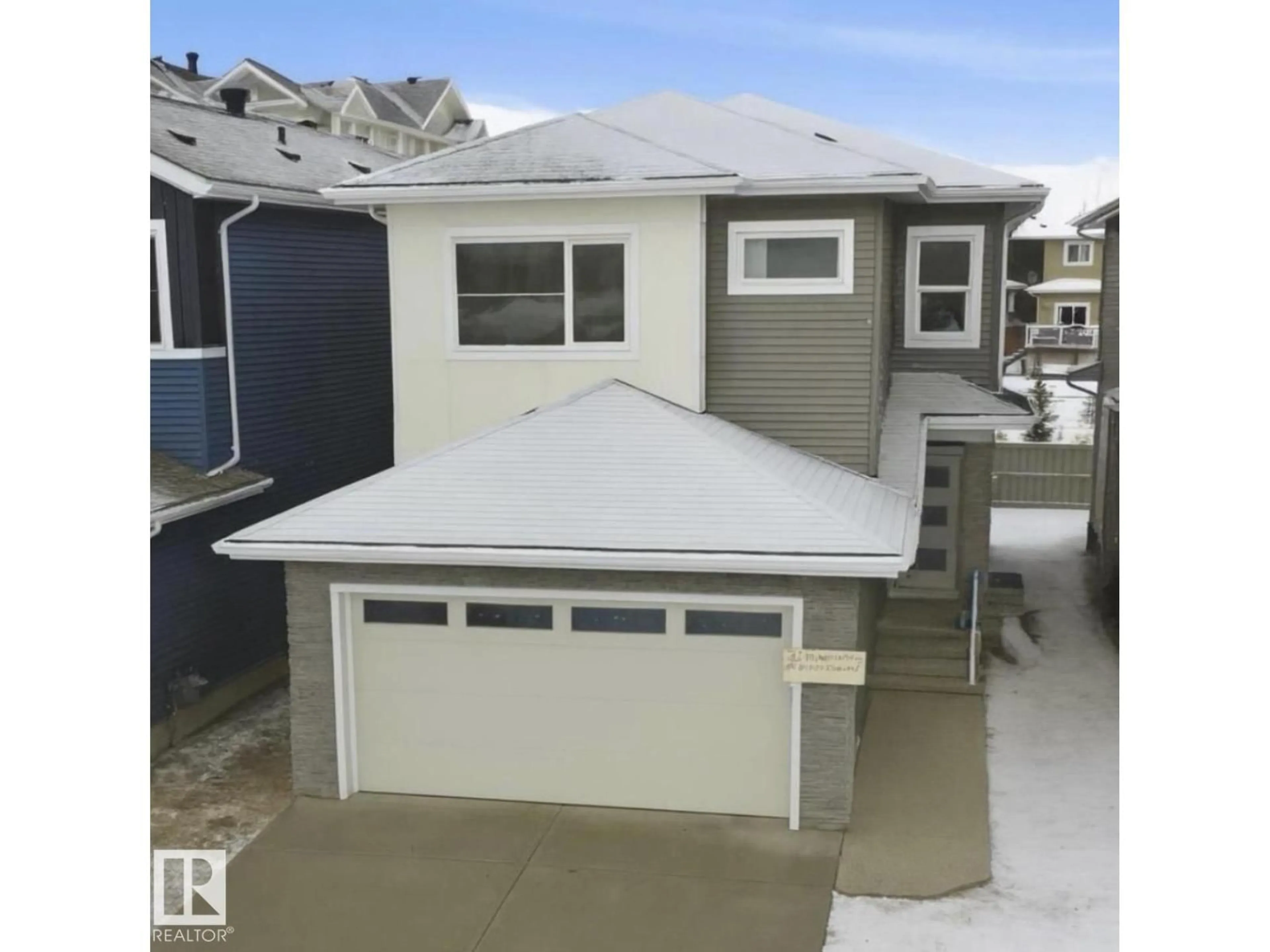Home with vinyl exterior material, street for 3158 MAGPIE WAY, Edmonton Alberta T5S0K8