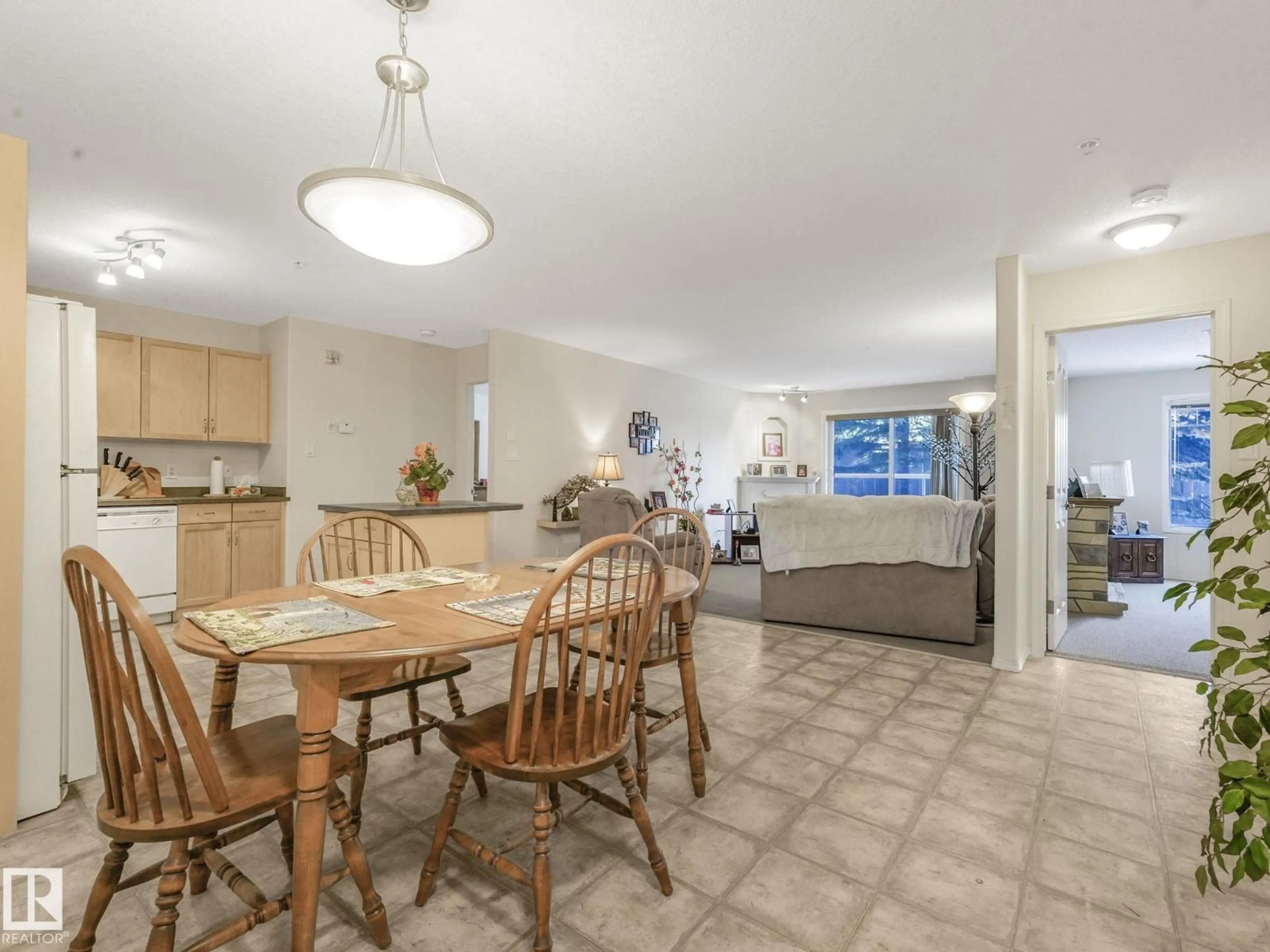 Open concept kitchen, ceramic/tile floor for 78A - 115 MCKENNEY AV, St. Albert Alberta T8N7E6