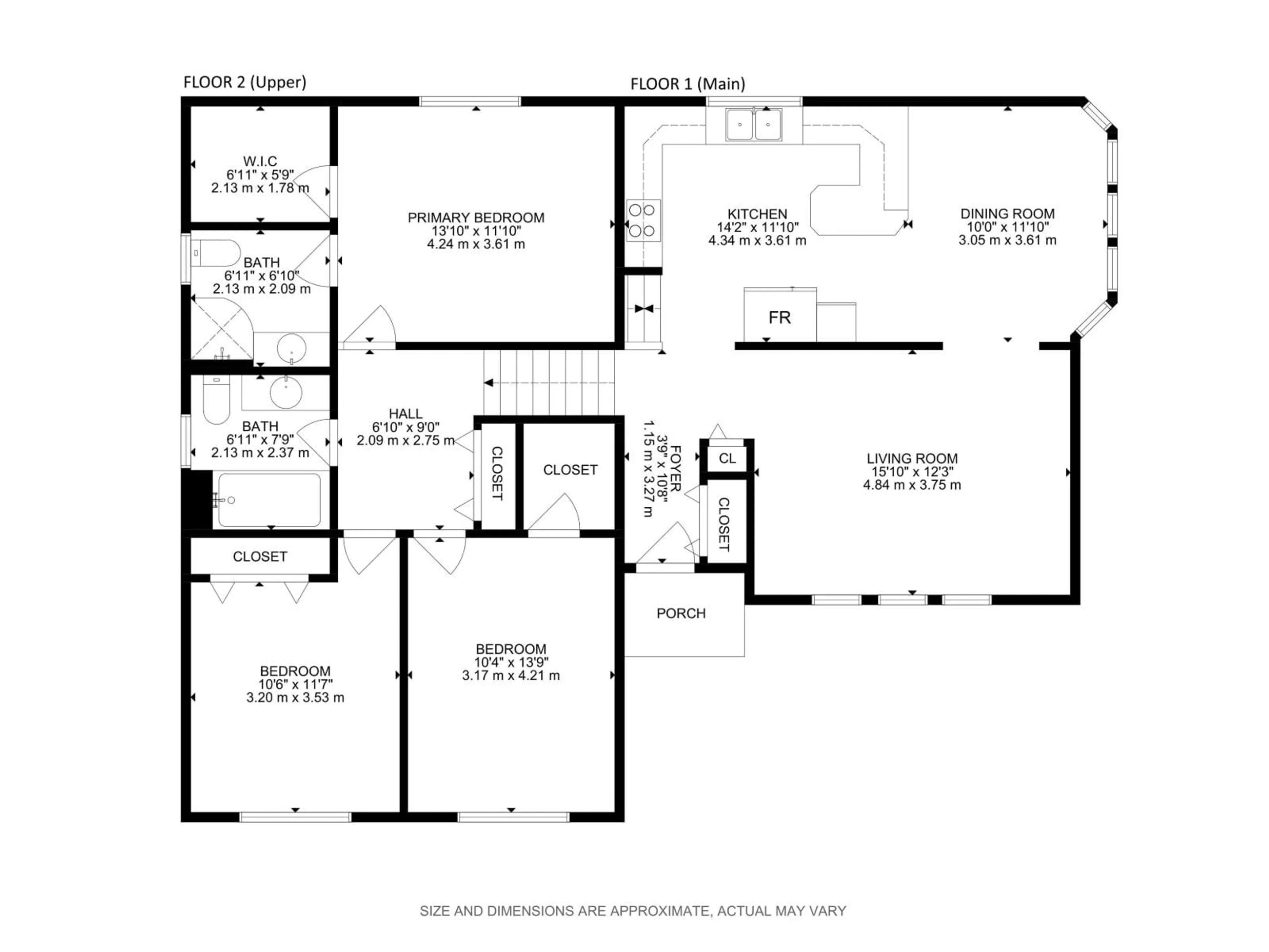 Floor plan for 1835 104A ST, Edmonton Alberta T6J5C1