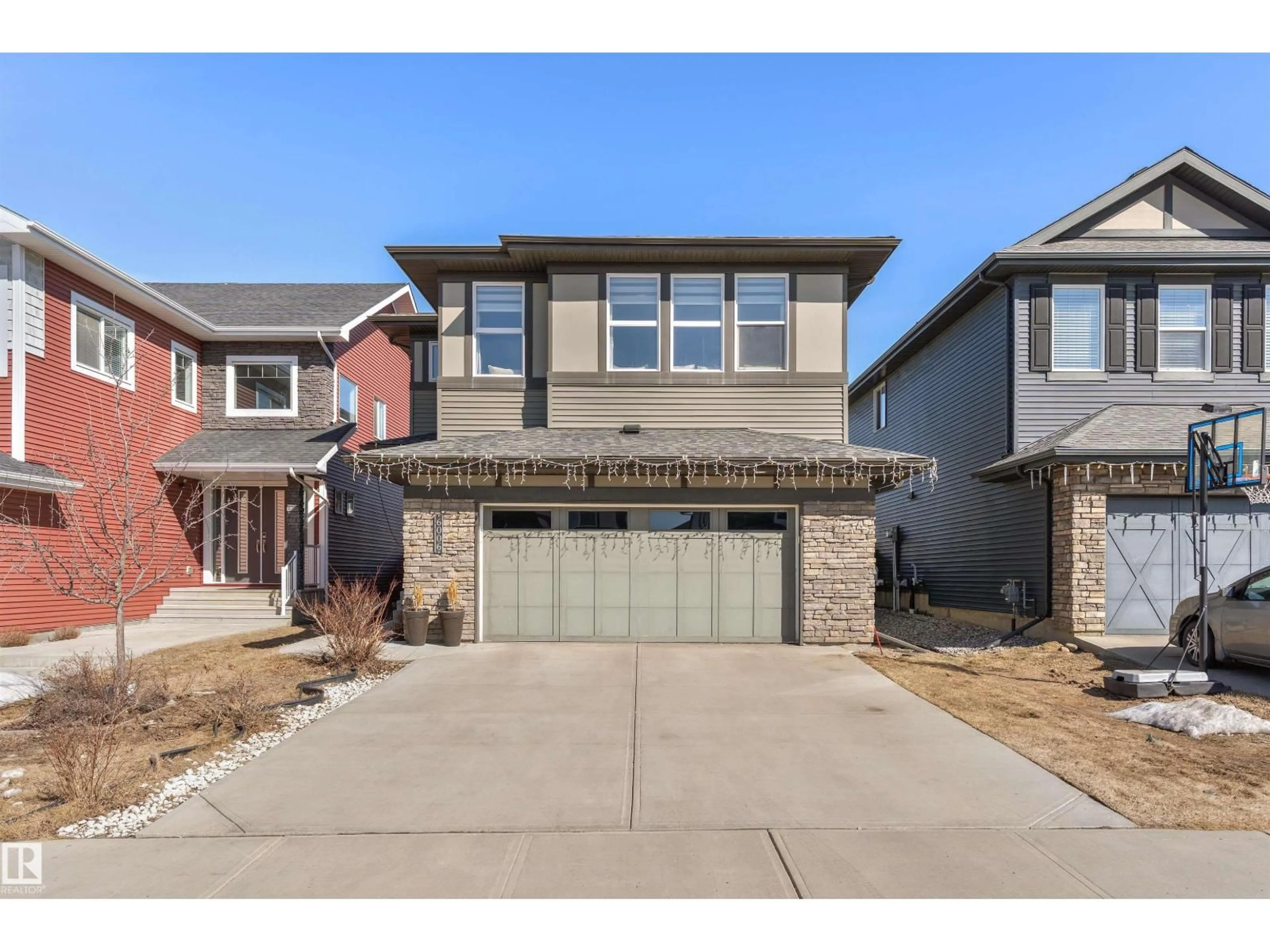 Home with brick exterior material, street for SW - 6006 19A AV, Edmonton Alberta T6X2A5