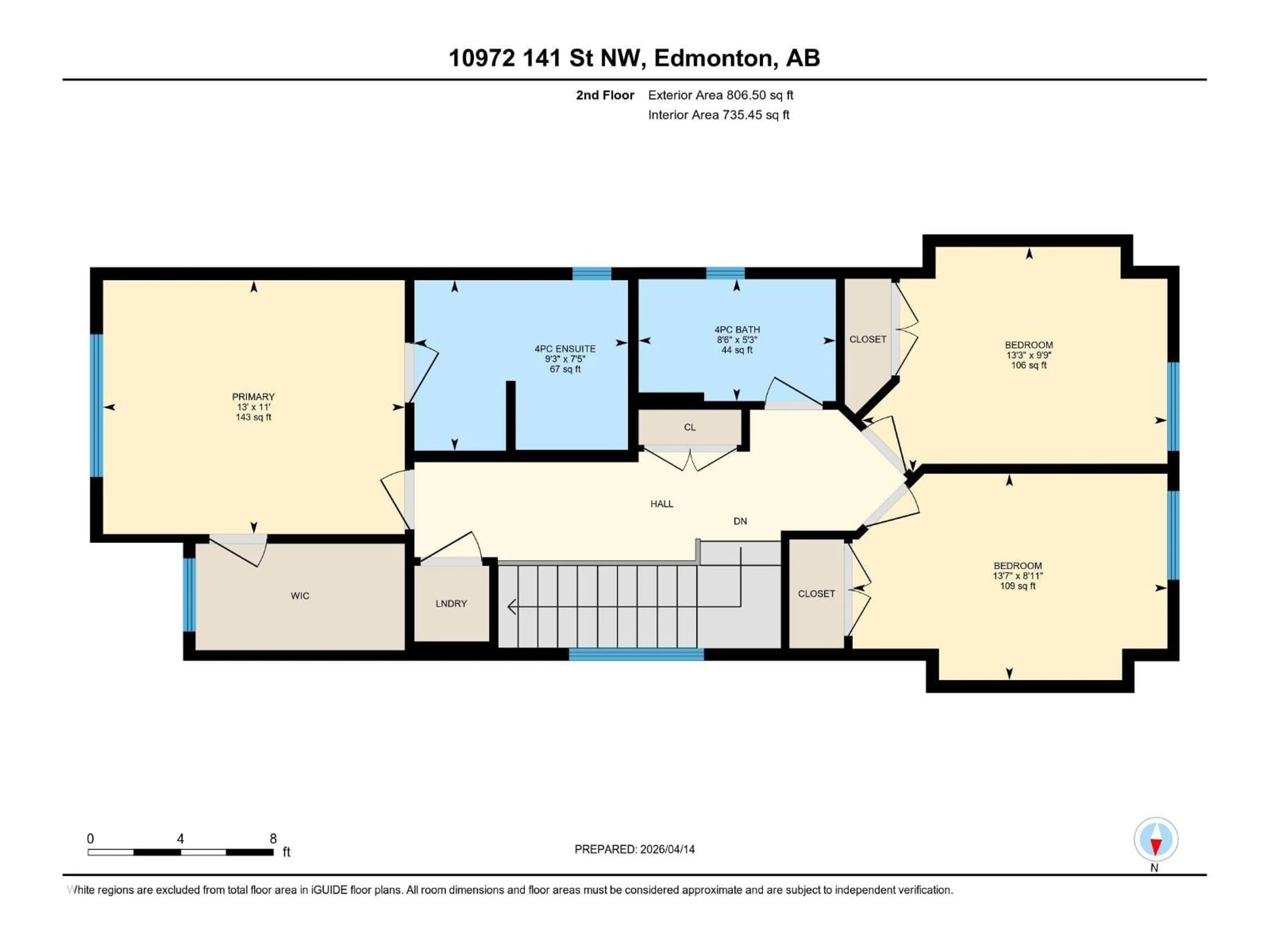 Floor plan for NW - 10972 141 ST, Edmonton Alberta T5M1T4