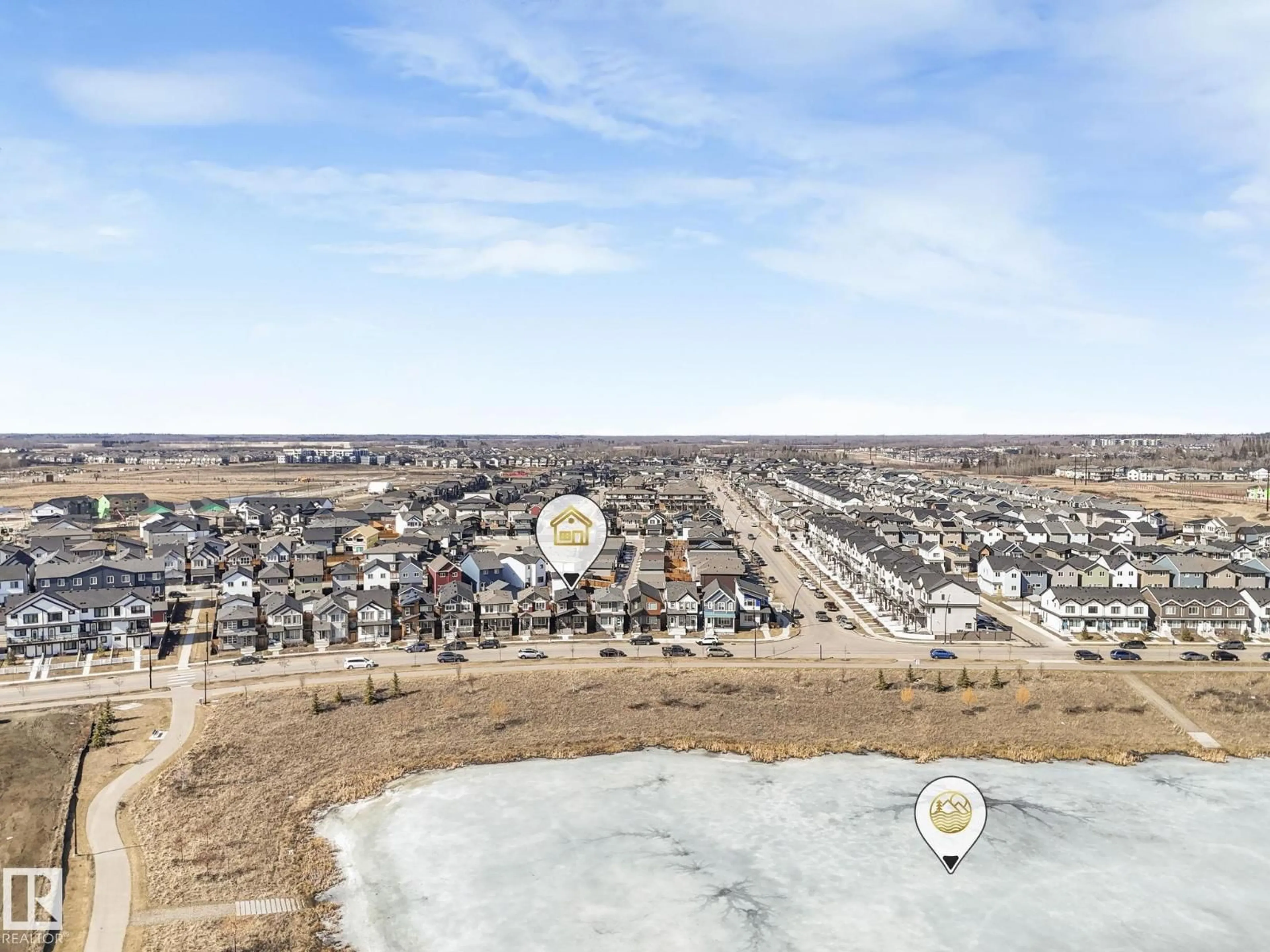 A pic from outside/outdoor area/front of a property/back of a property/a pic from drone, unknown for NW - 2636 192 ST, Edmonton Alberta T6M3B5